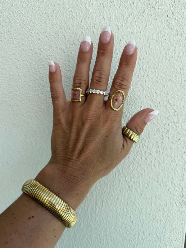 Immortal Flower Ring Gold sold by Chic by Ally B