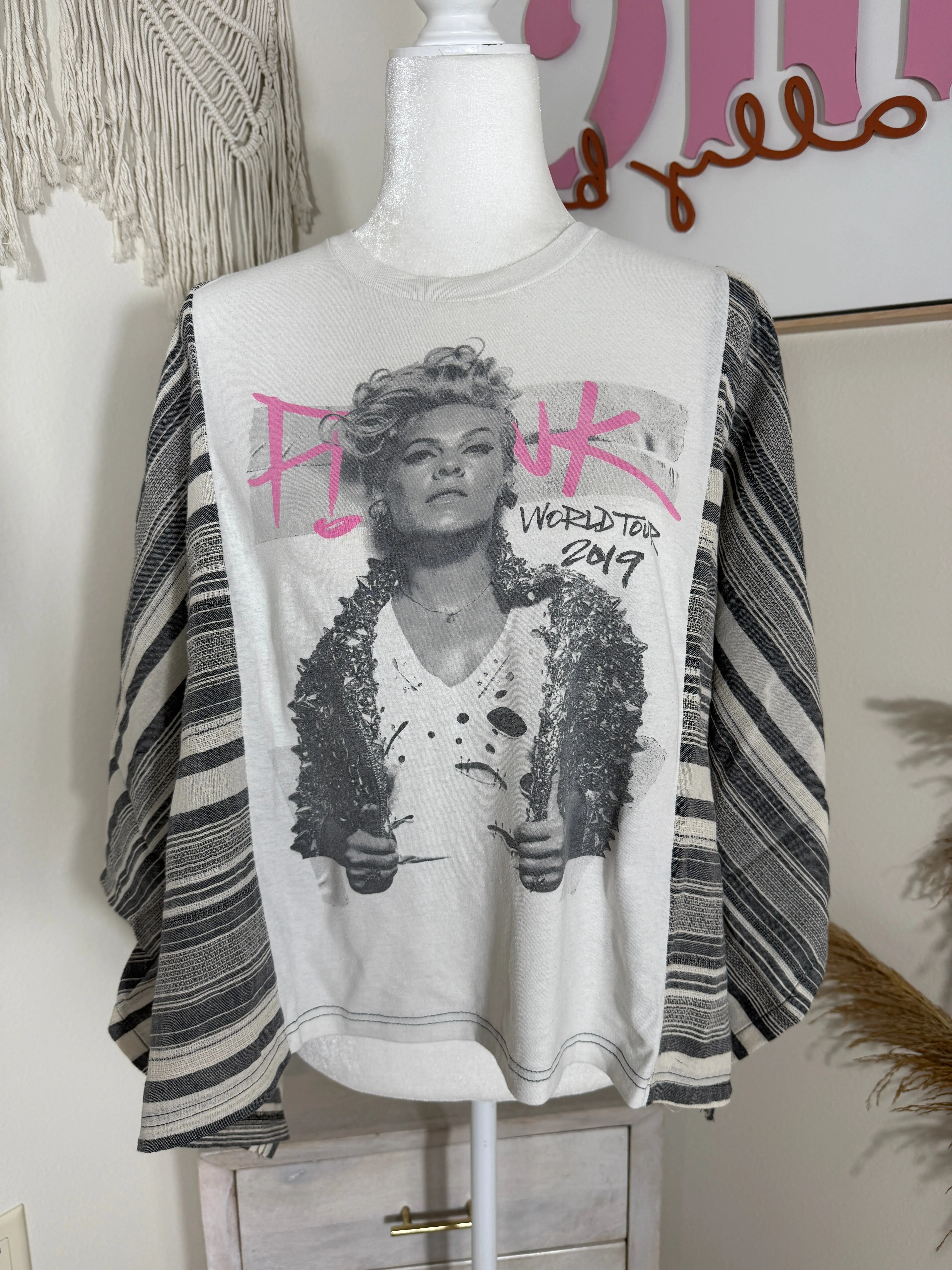 PINK Mix & Match Tee White Stripe sold by Chic by Ally B