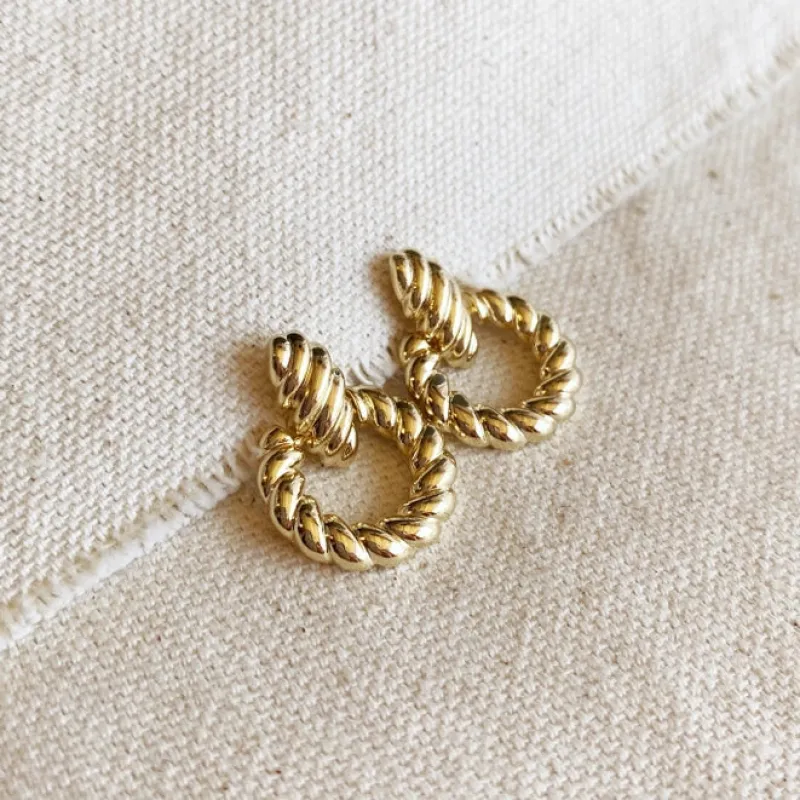 Summer Light 18K Gold Drop Earrings sold by Chic by Ally B