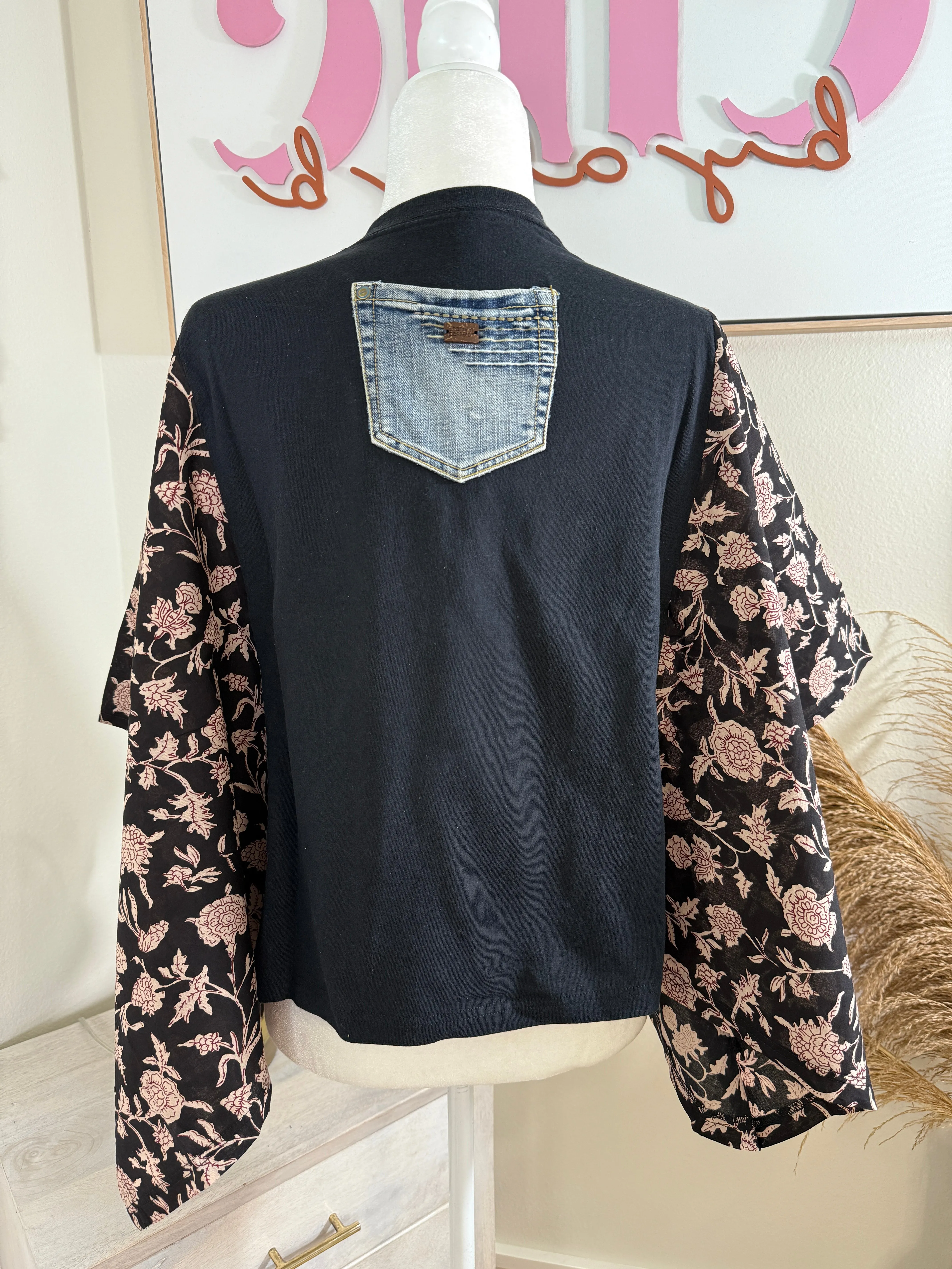 Nirvana Mix & Match Tee Black Floral sold by Chic by Ally B product image thumbnail 2