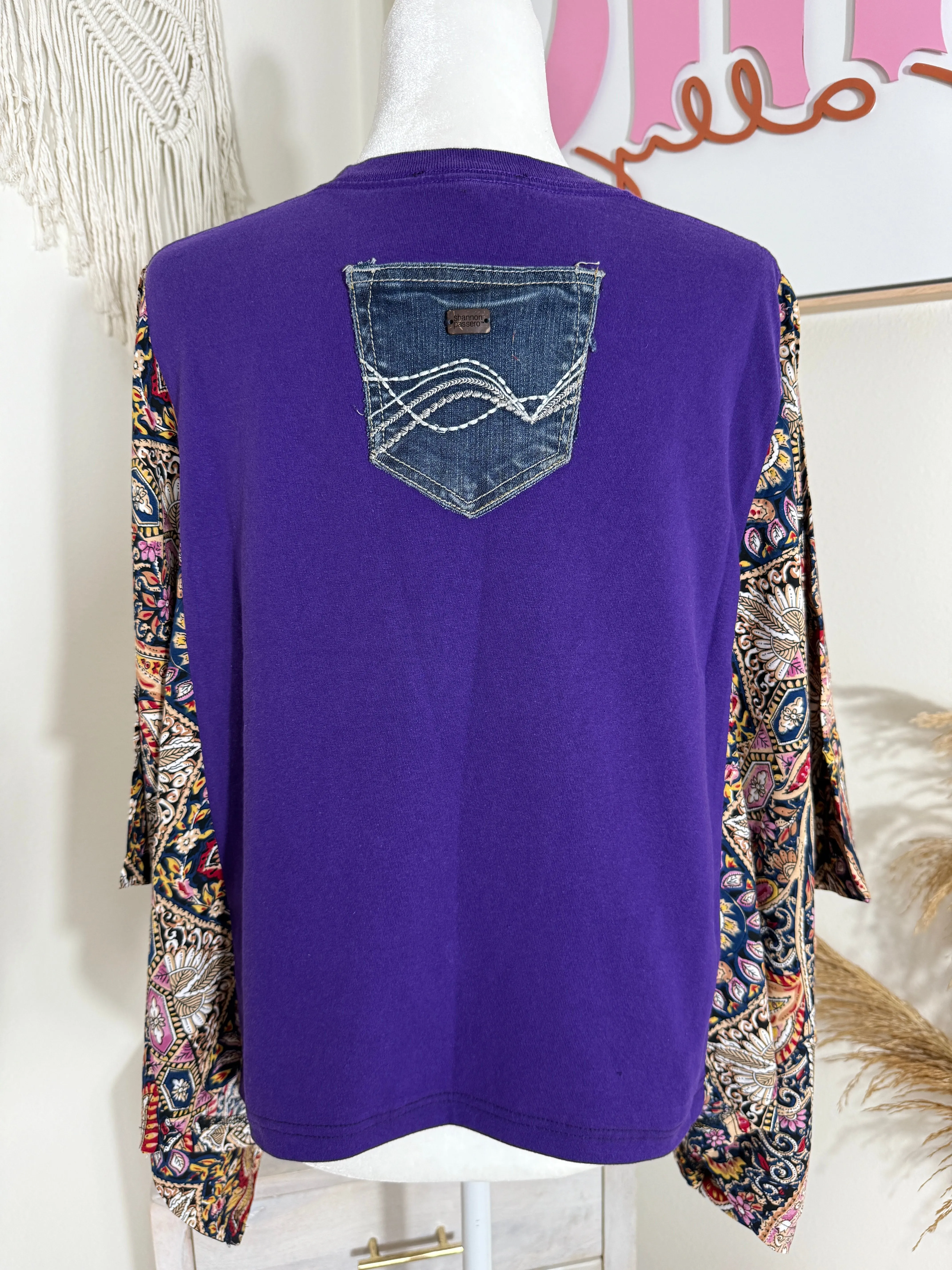 Purple Rain Mix & Match Tee Purple Floral sold by Chic by Ally B product image thumbnail 2