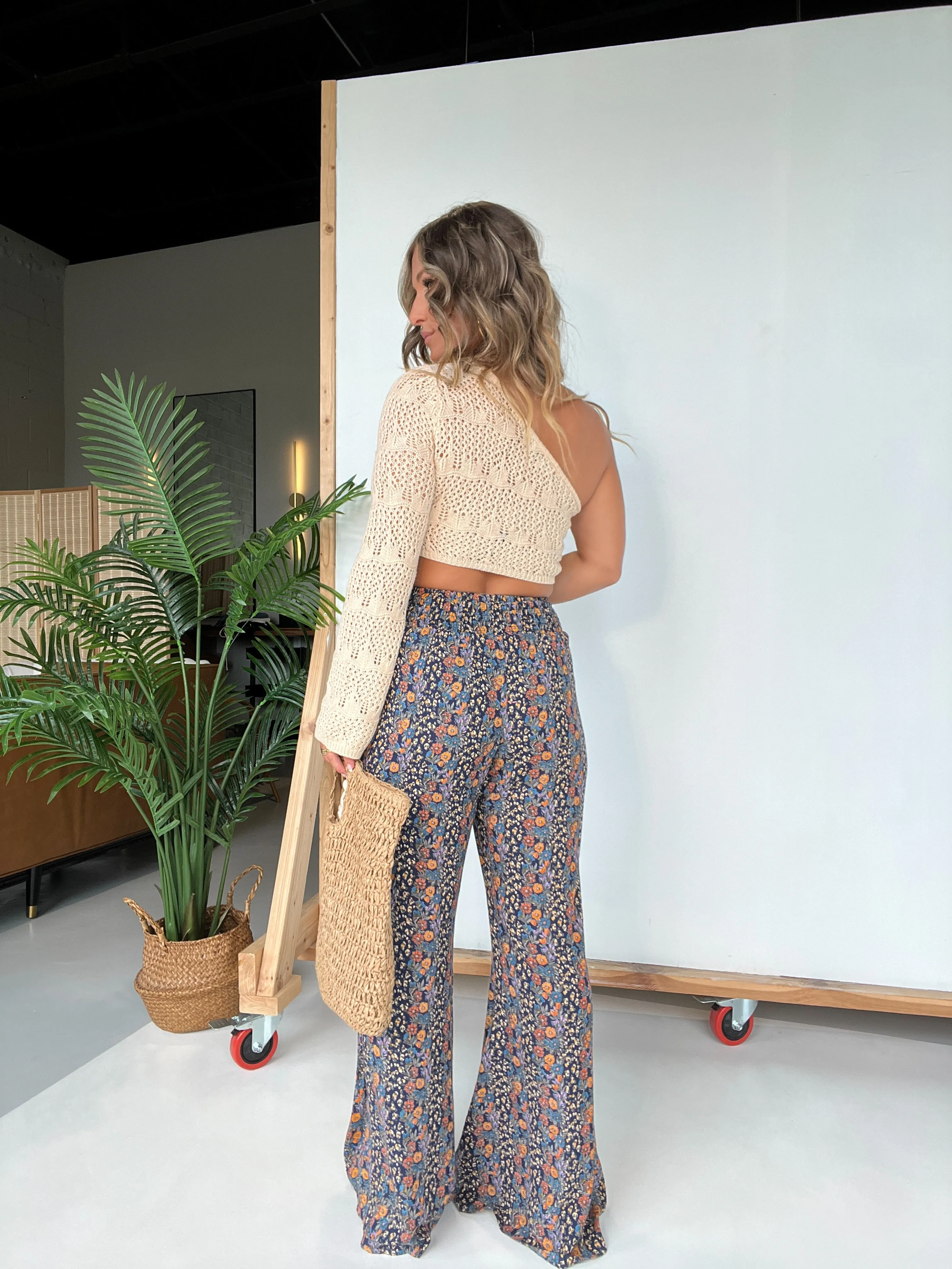 Dark Cove Floral Pants Navy sold by Chic by Ally B product image thumbnail 3