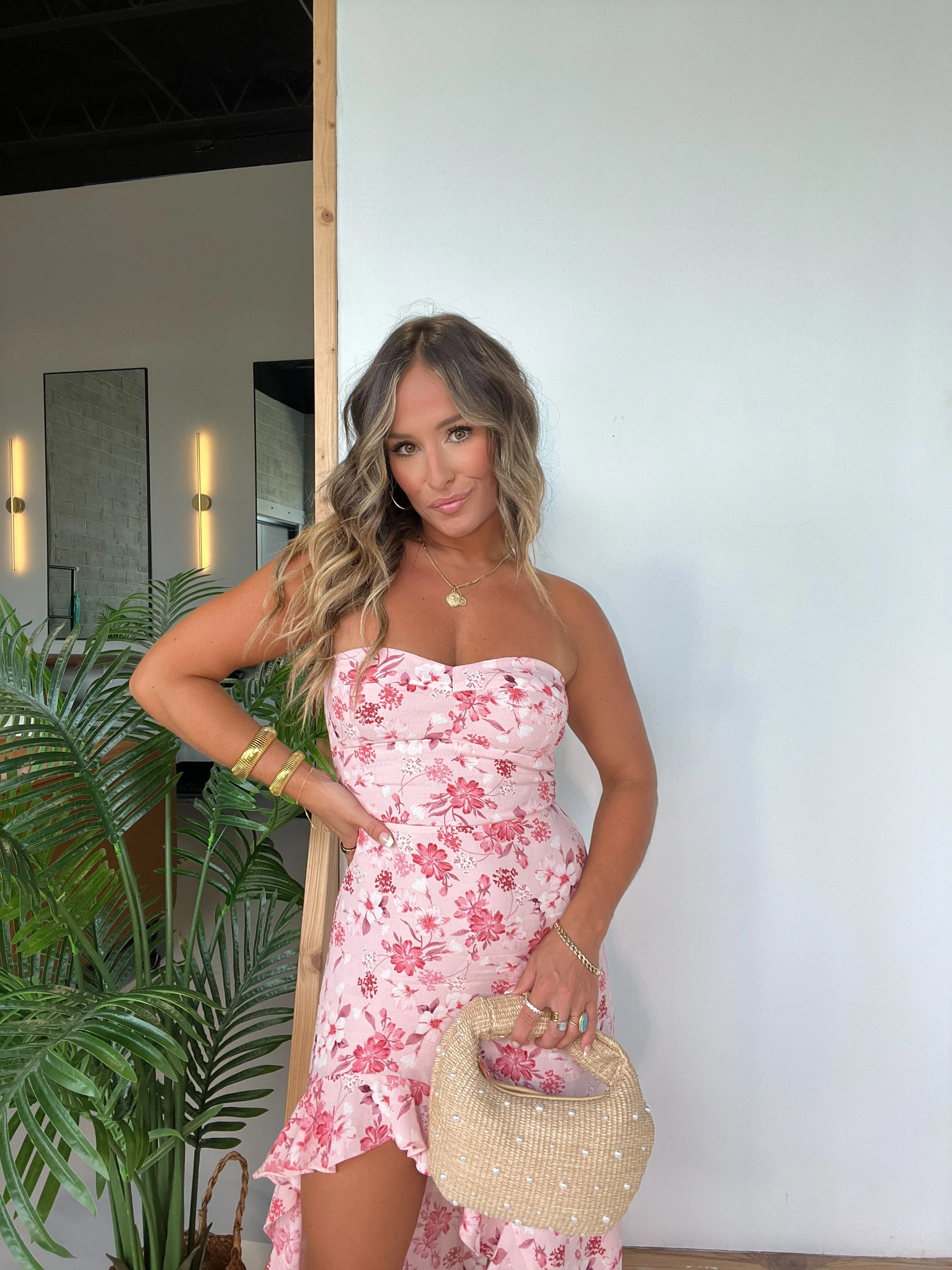 Delicate Timing Floral Maxi Dress Blush sold by Chic by Ally B product image thumbnail 2