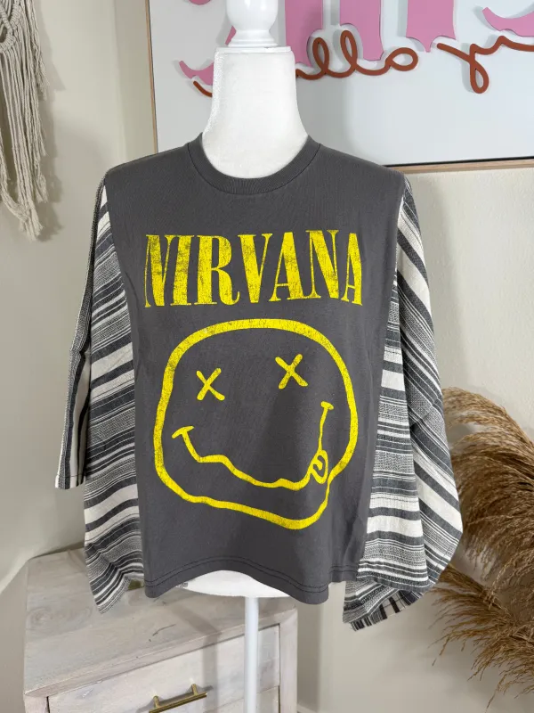 Nivana Mix & Match Tee Grey Stripe sold by Chic by Ally B