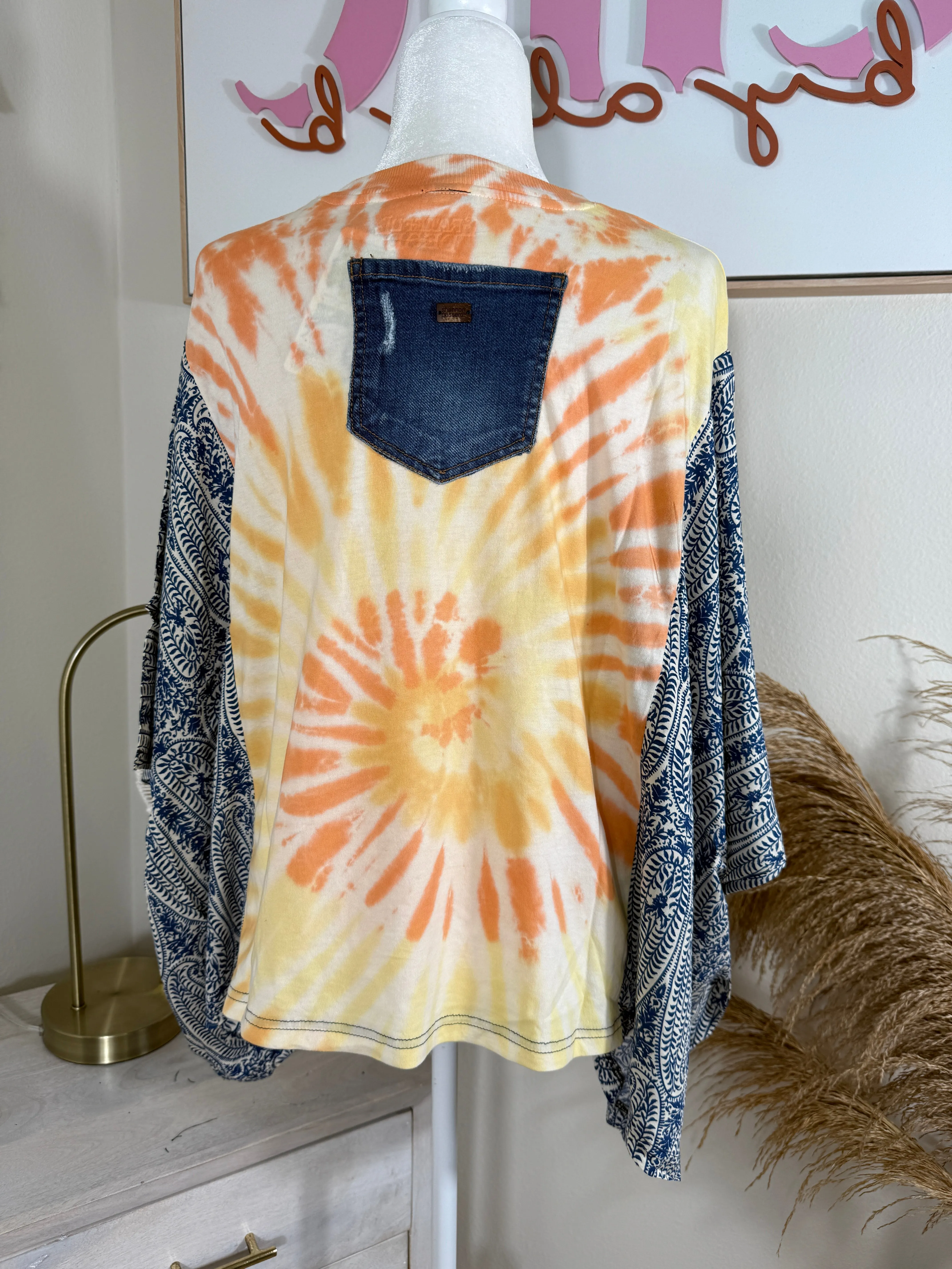 Grateful Dead Mix & Match Tee Tie Dye Blue Floral sold by Chic by Ally B product image thumbnail 2