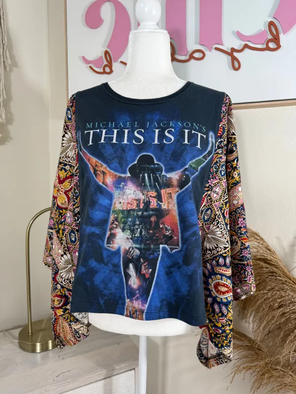 MJ Mix & Match Tee White Blue Floral sold by Chic by Ally B