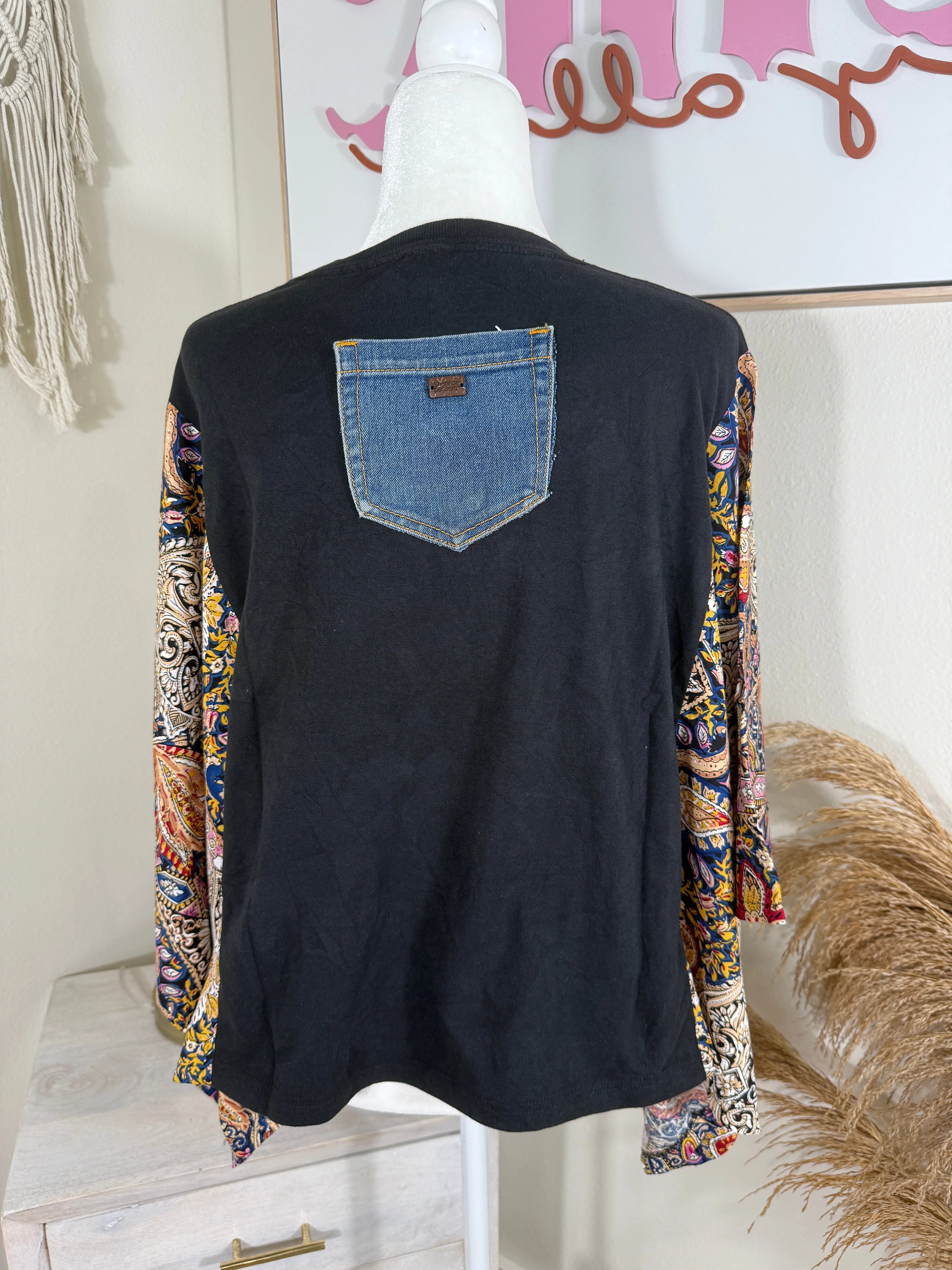 Whitney Mix & Match Tee Black Floral sold by Chic by Ally B product image thumbnail 2