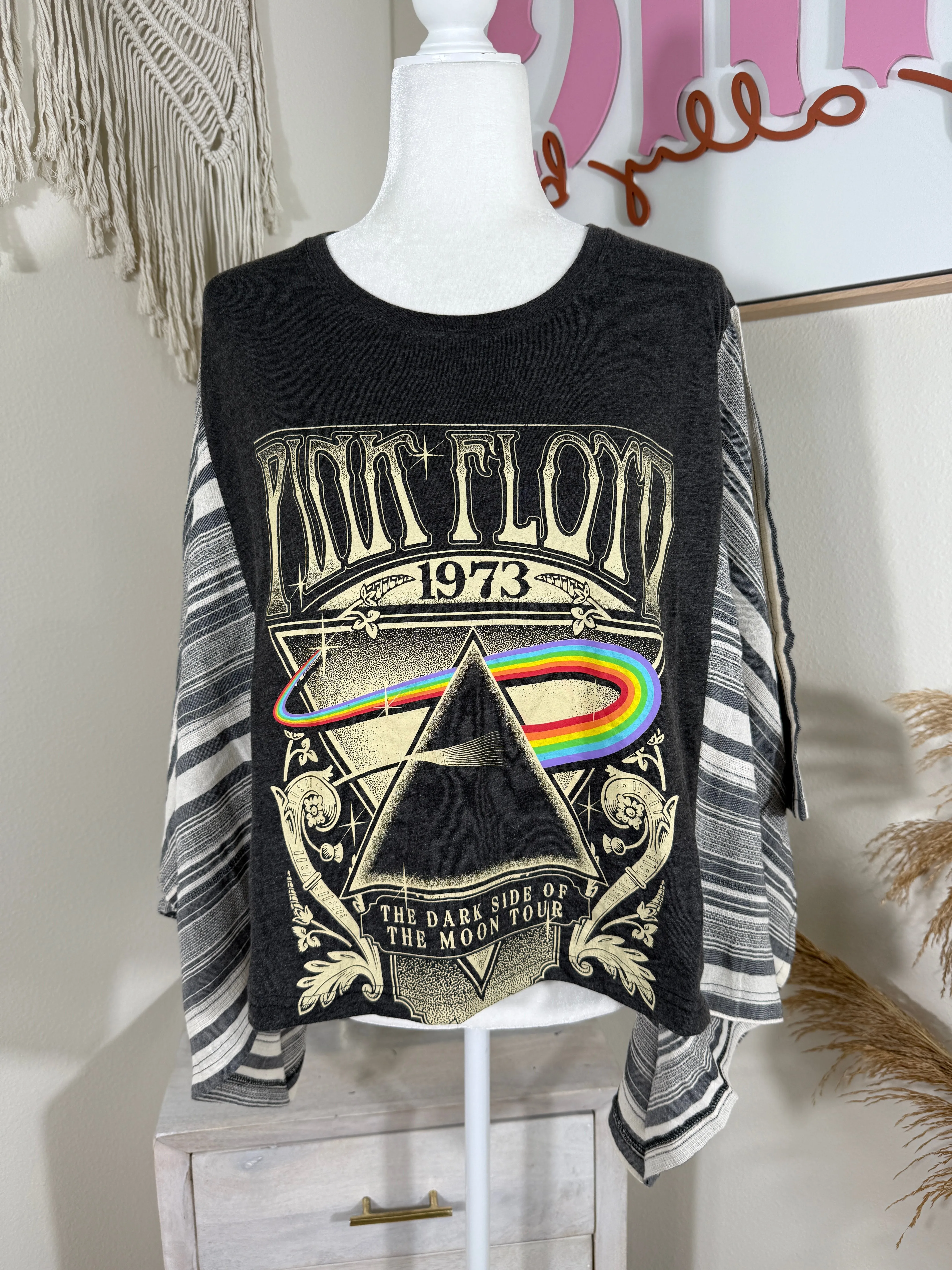 Pink Floyd Mix & Match Tee Grey Stripe sold by Chic by Ally B
