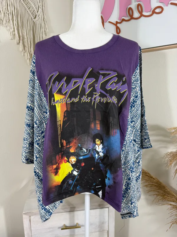 Purple Rain Mix & Match Tee Purple Blue Floral sold by Chic by Ally B