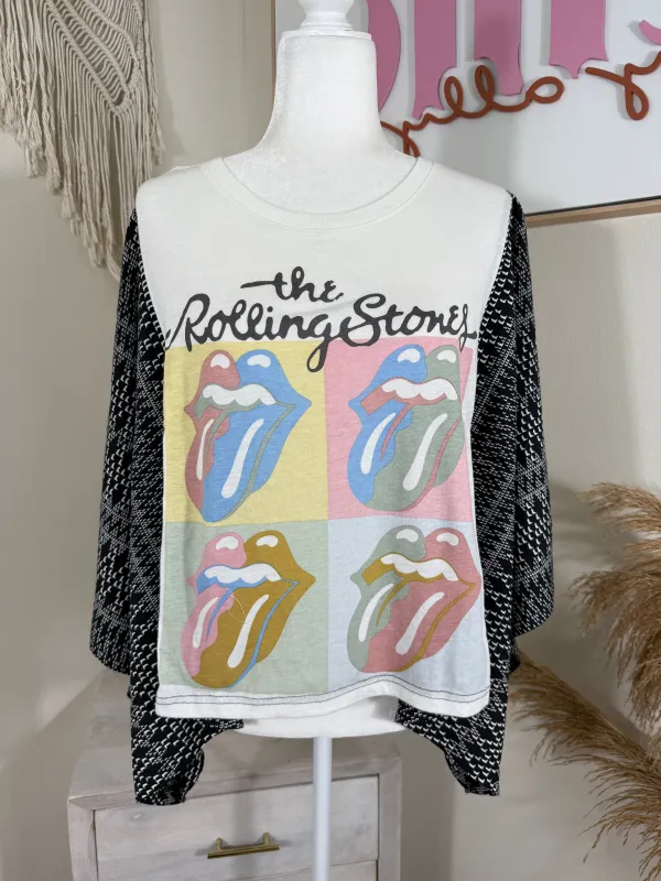 The Rolling Stones Mix & Match Tee Cream Aztec sold by Chic by Ally B