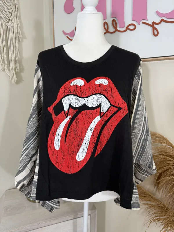 The Rolling Stones Mix & Match Tee Black Stripe sold by Chic by Ally B