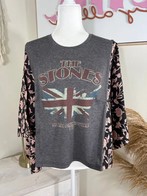 Rolling Stones Mix & Match Grey Floral sold by Chic by Ally B