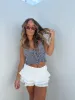America's Sweetheart Ruffle Mini Skort White sold by Chic by Ally B