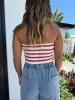 July Heat Strapless Knit Top Red sold by Chic by Ally B