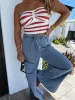 July Heat Strapless Knit Top Red sold by Chic by Ally B