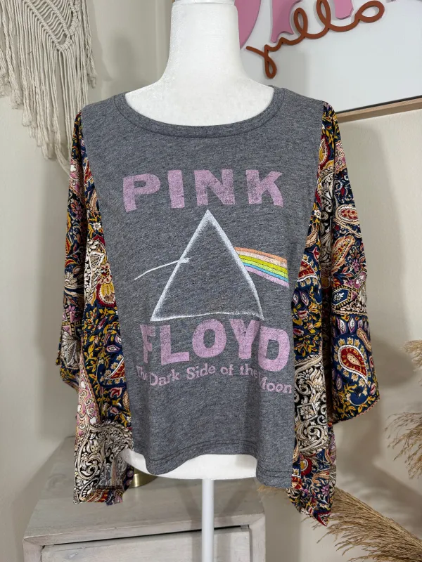 Pink Floyd Mix & Match Tee Grey Floral sold by Chic by Ally B