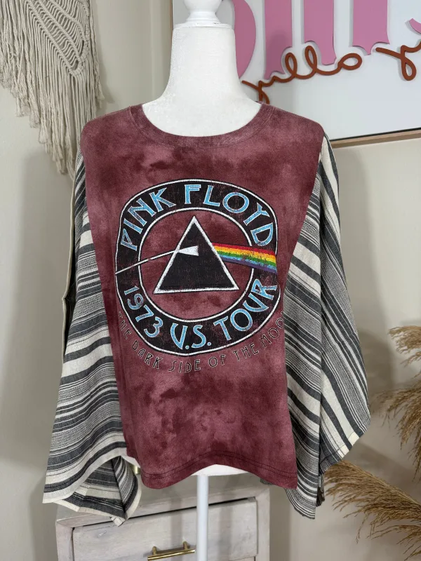 Pink Floyd Mix & Match Tee Maroon Stripe sold by Chic by Ally B