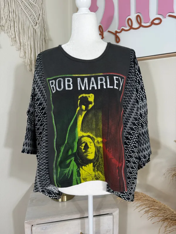 Bob Marley Mix & Match Tee Grey Aztec sold by Chic by Ally B