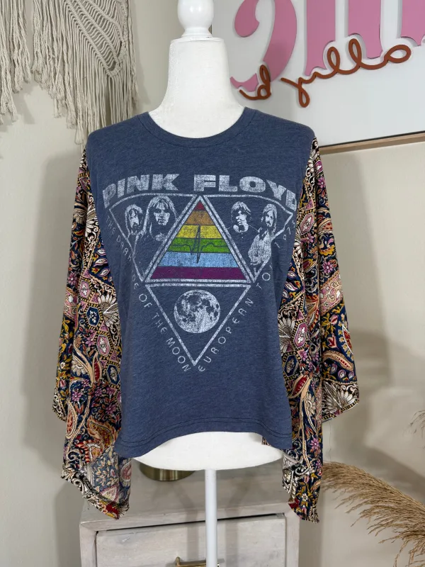 Pink Floyd Mix & Match Tee Blue Floral sold by Chic by Ally B