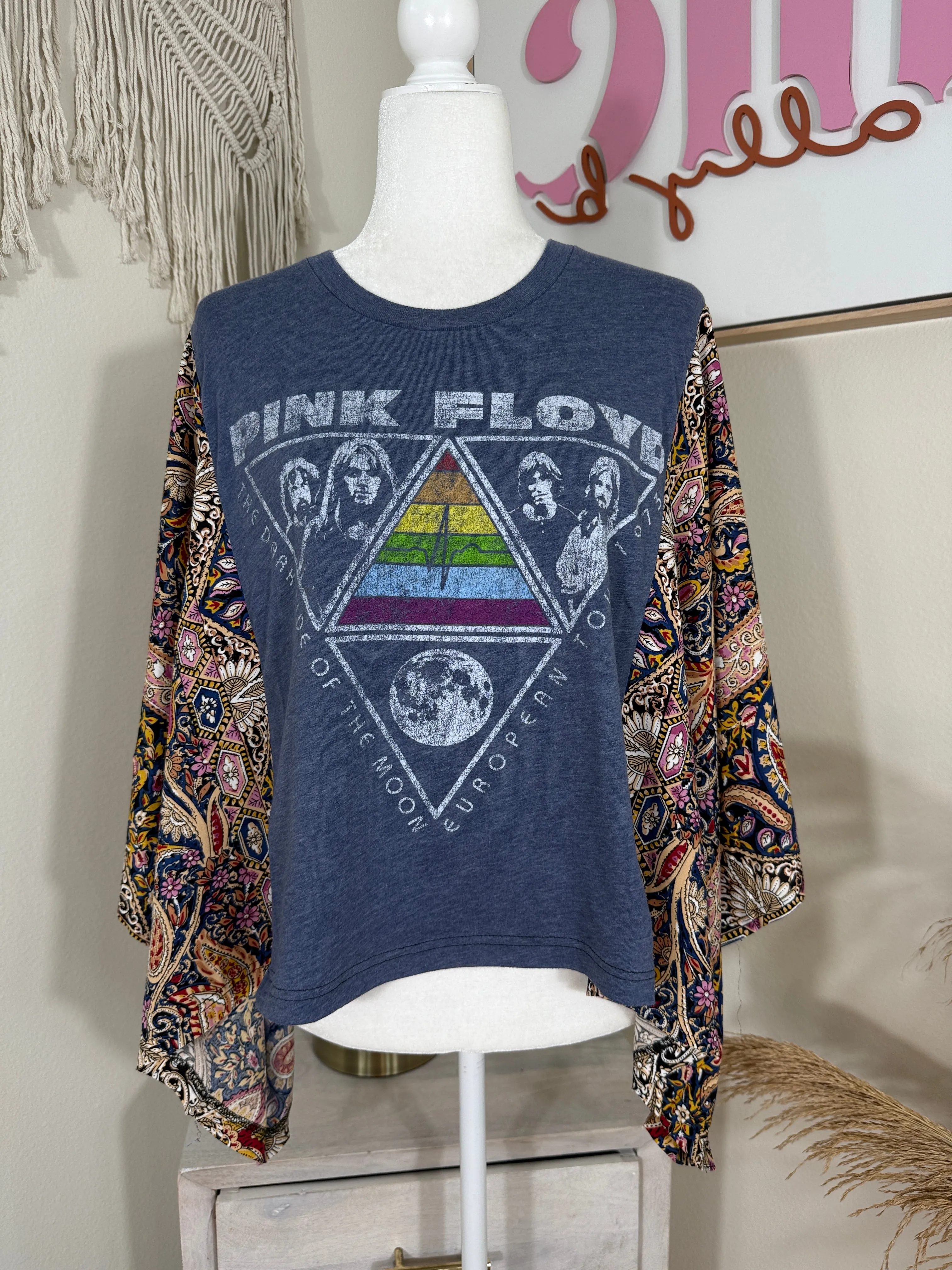 Pink Floyd Mix & Match Tee Blue Floral sold by Chic by Ally B
