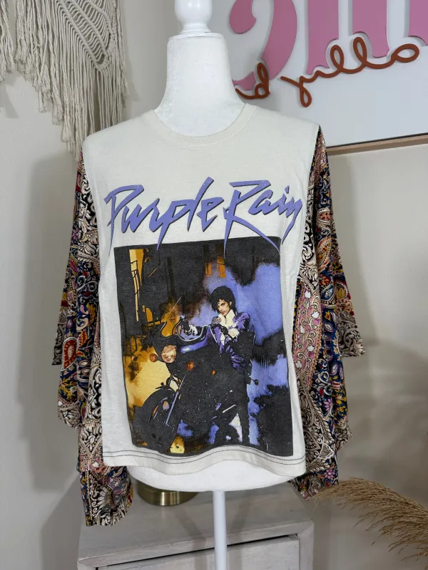 Purple Rain Mix & Match Tee Cream Floral sold by Chic by Ally B