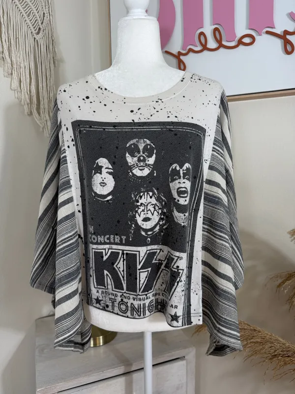 KISS Mix & Match Tee White Stripe sold by Chic by Ally B