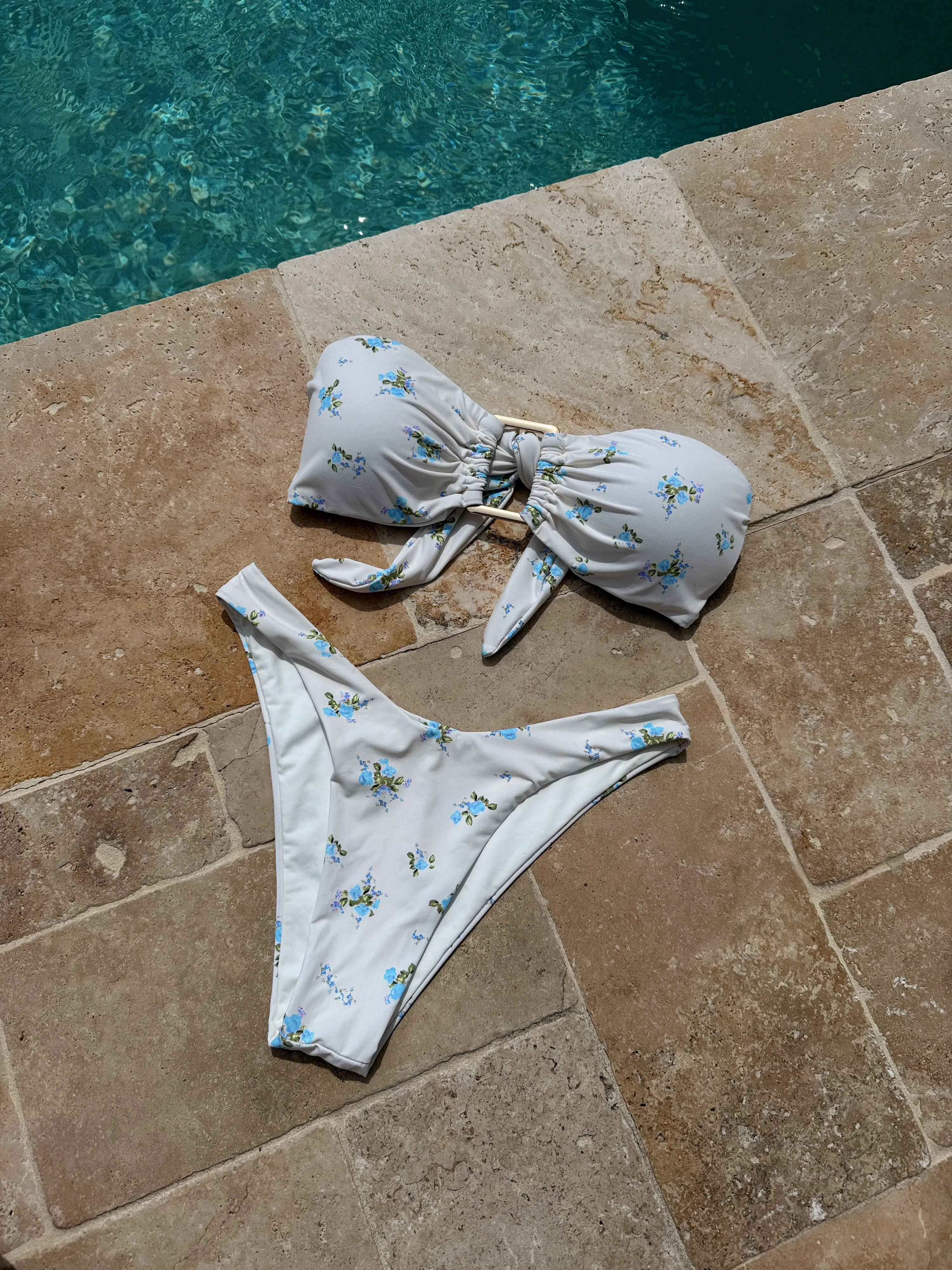 Summer Florals Bandeau Bikini Top sold by Chic by Ally B product image thumbnail 2