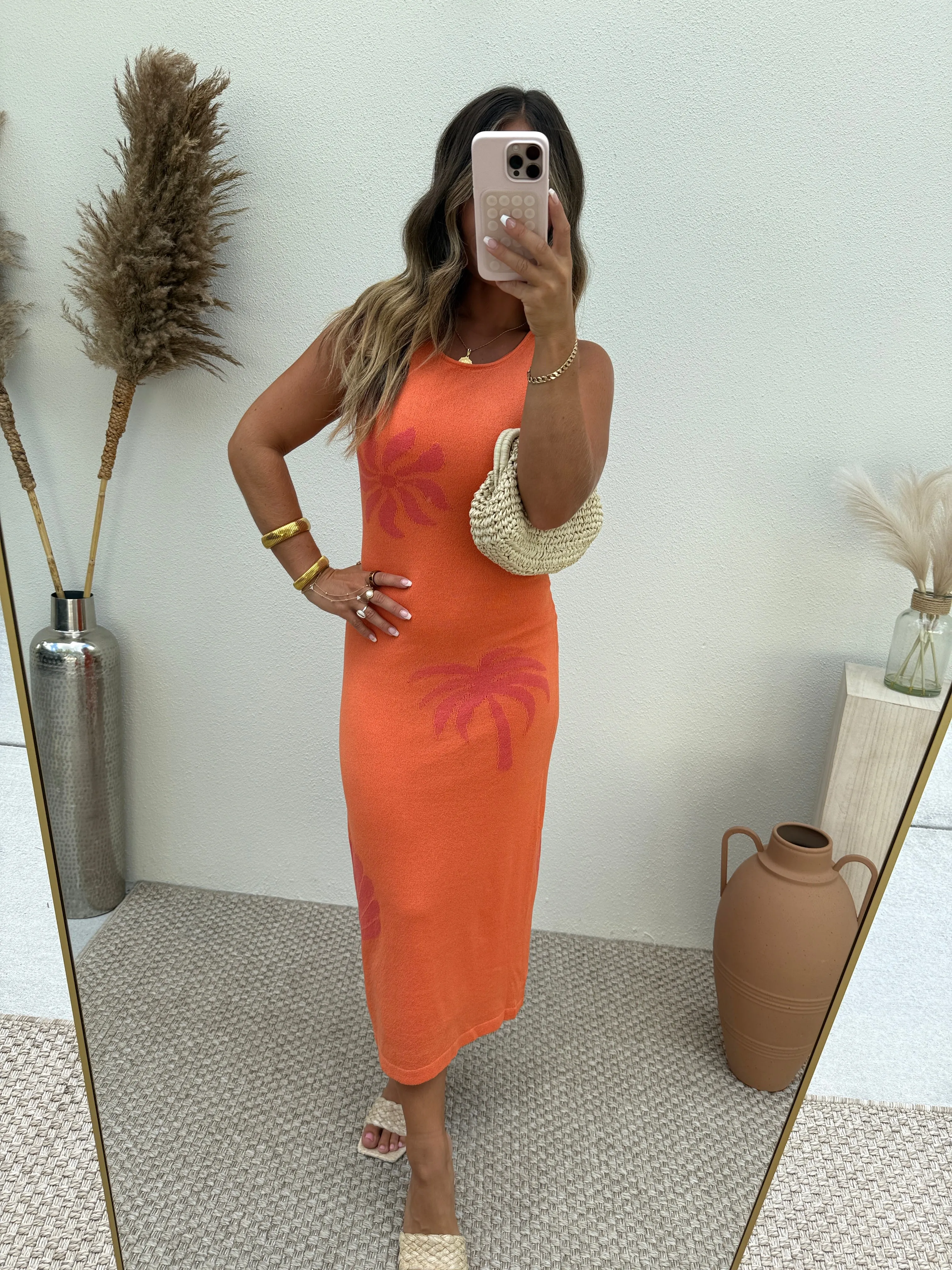 Tropical Sorbet Knit Midi Dress sold by Chic by Ally B product image thumbnail 2