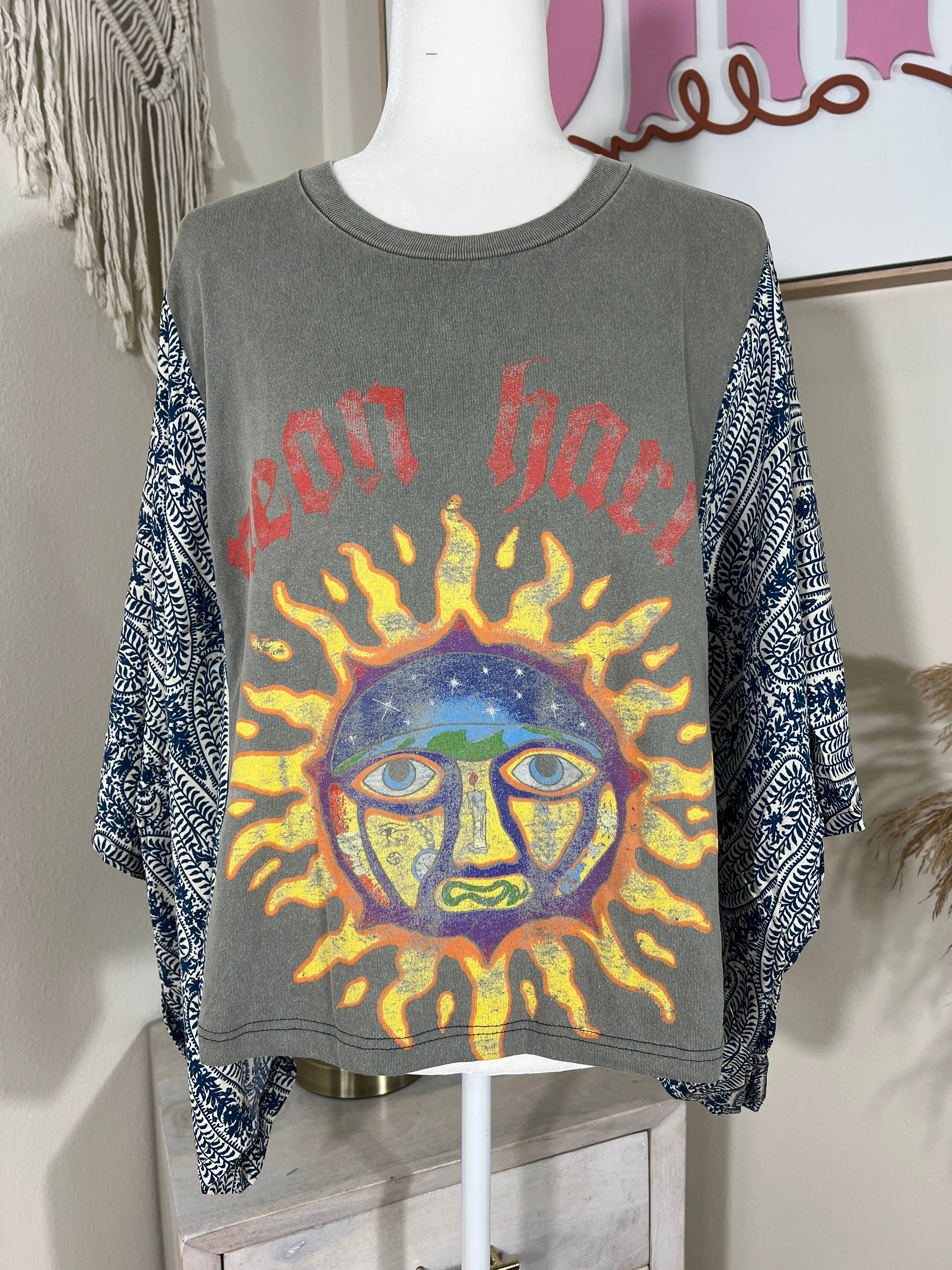 Sublime Mix & Match Tee Grey Blue Floral sold by Chic by Ally B