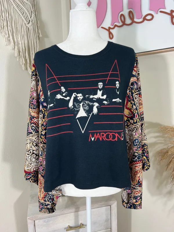 Maroon 5 Mix & Match Tee Black Floral sold by Chic by Ally B