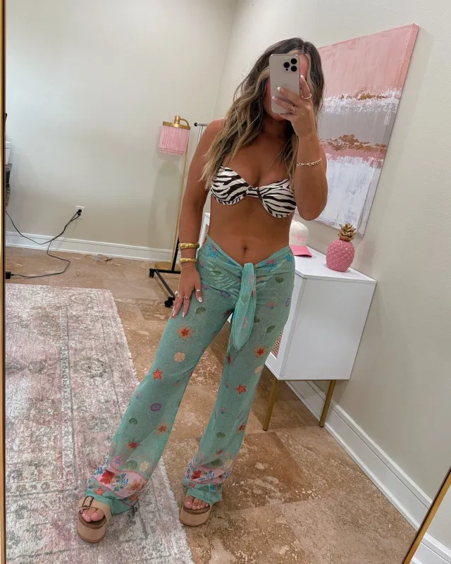 Mesh Cover-up Flare Pants sold by Chic by Ally B