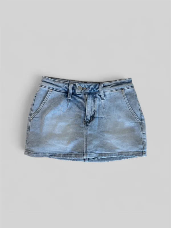 Summer Love Mini Skort Light Denim sold by Chic by Ally B