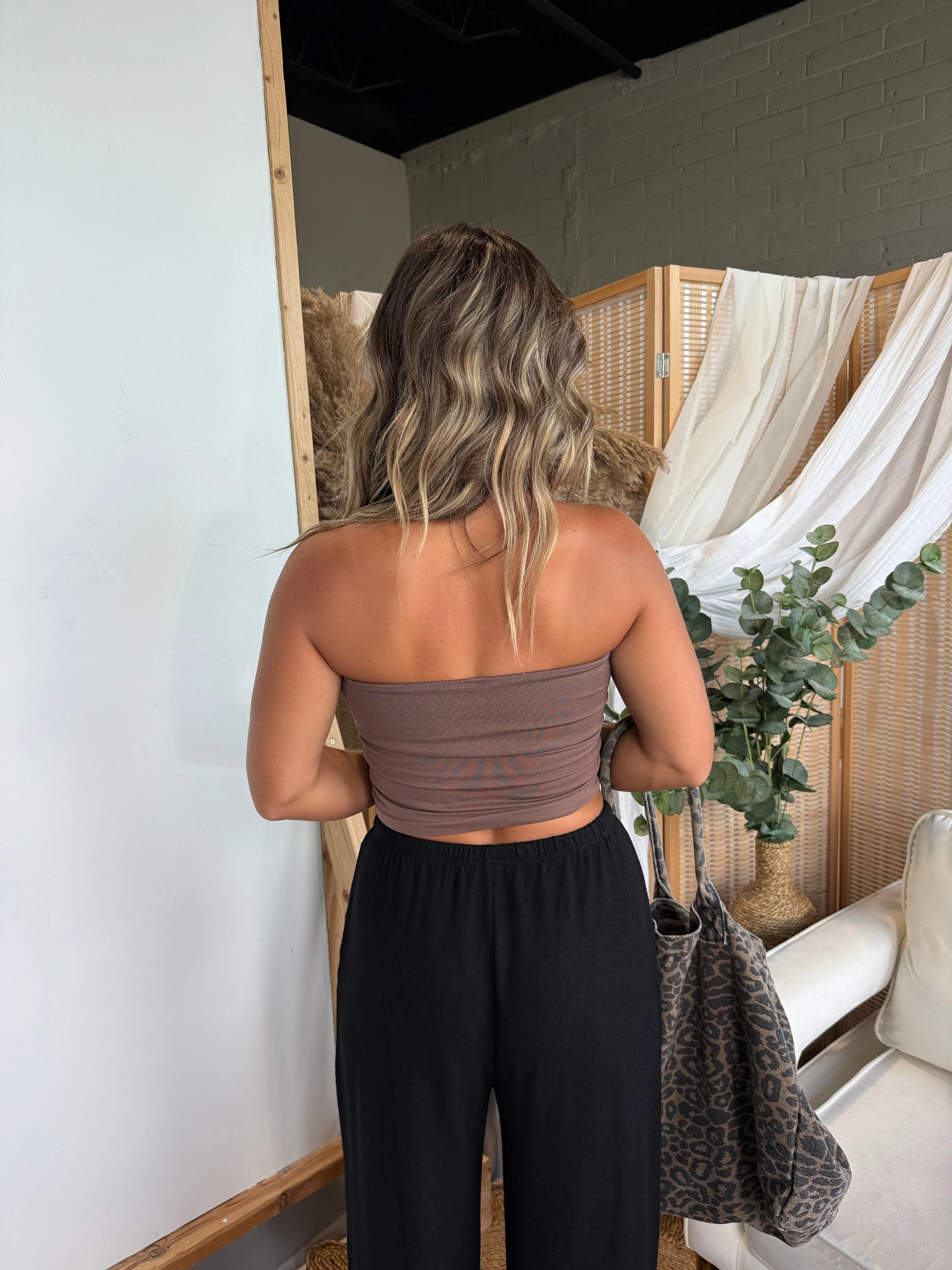 Afternoon Tube Top Brown sold by Chic by Ally B product image thumbnail 3