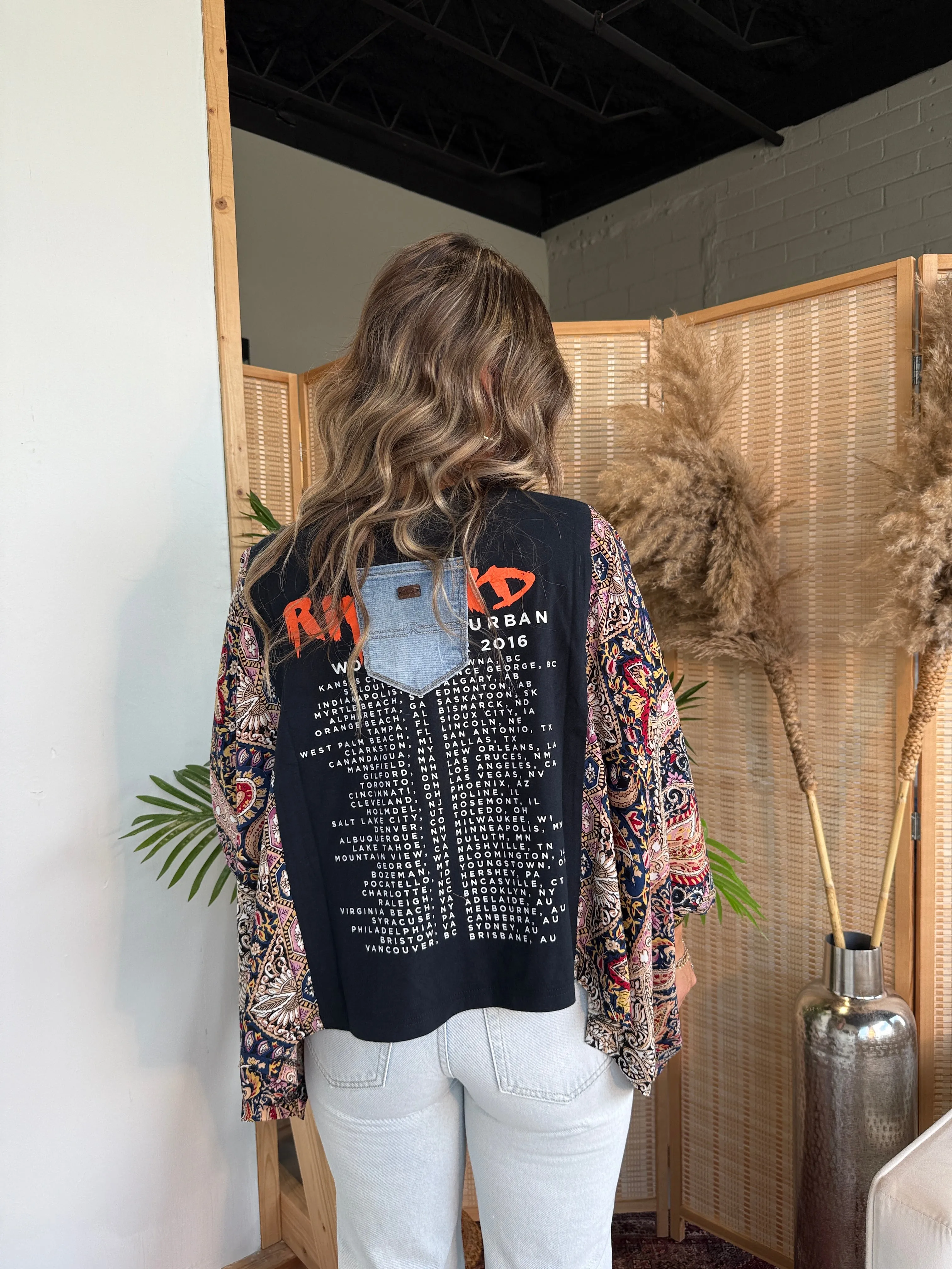 Keith Urban Mix & Match Tee Black Floral sold by Chic by Ally B product image thumbnail 2