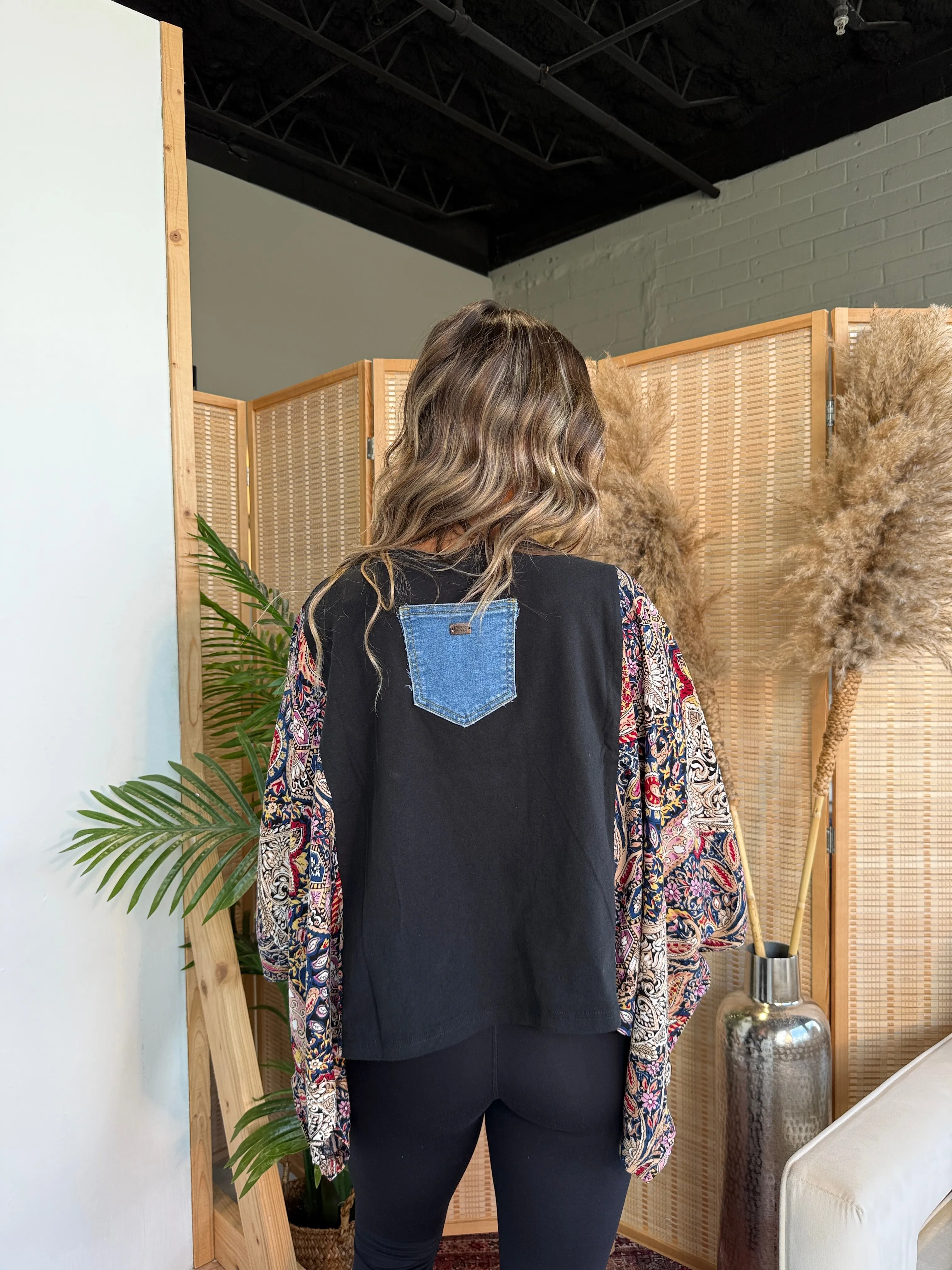 Luke Bryan Mix & Match Tee Black Floral sold by Chic by Ally B product image thumbnail 2