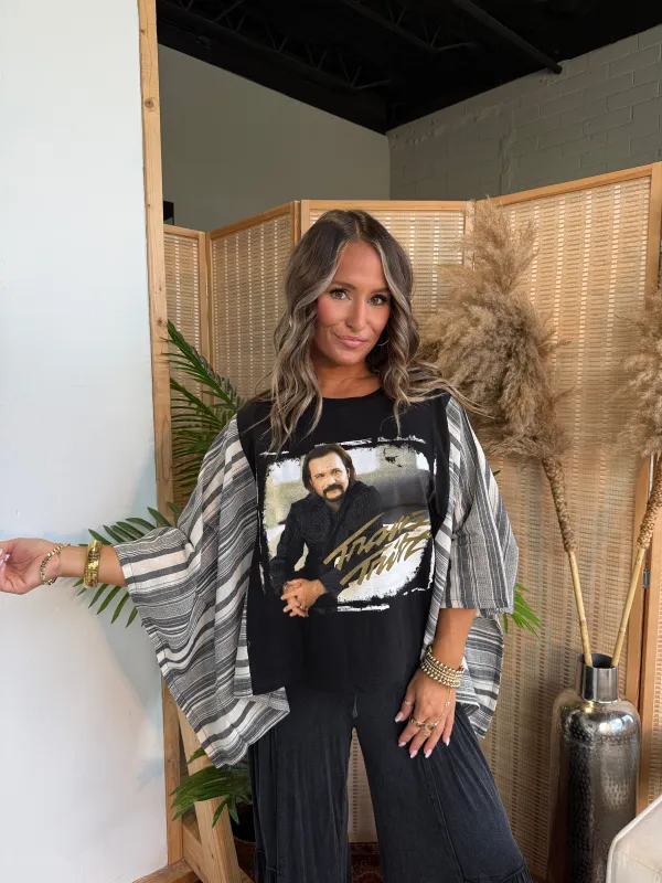 Travis Tritt Mix & Match Tee Black Stripe sold by Chic by Ally B