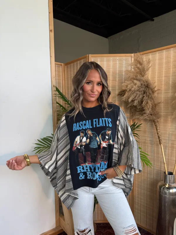 Rascal Flatts Mix & Match Tee Black Stripe sold by Chic by Ally B