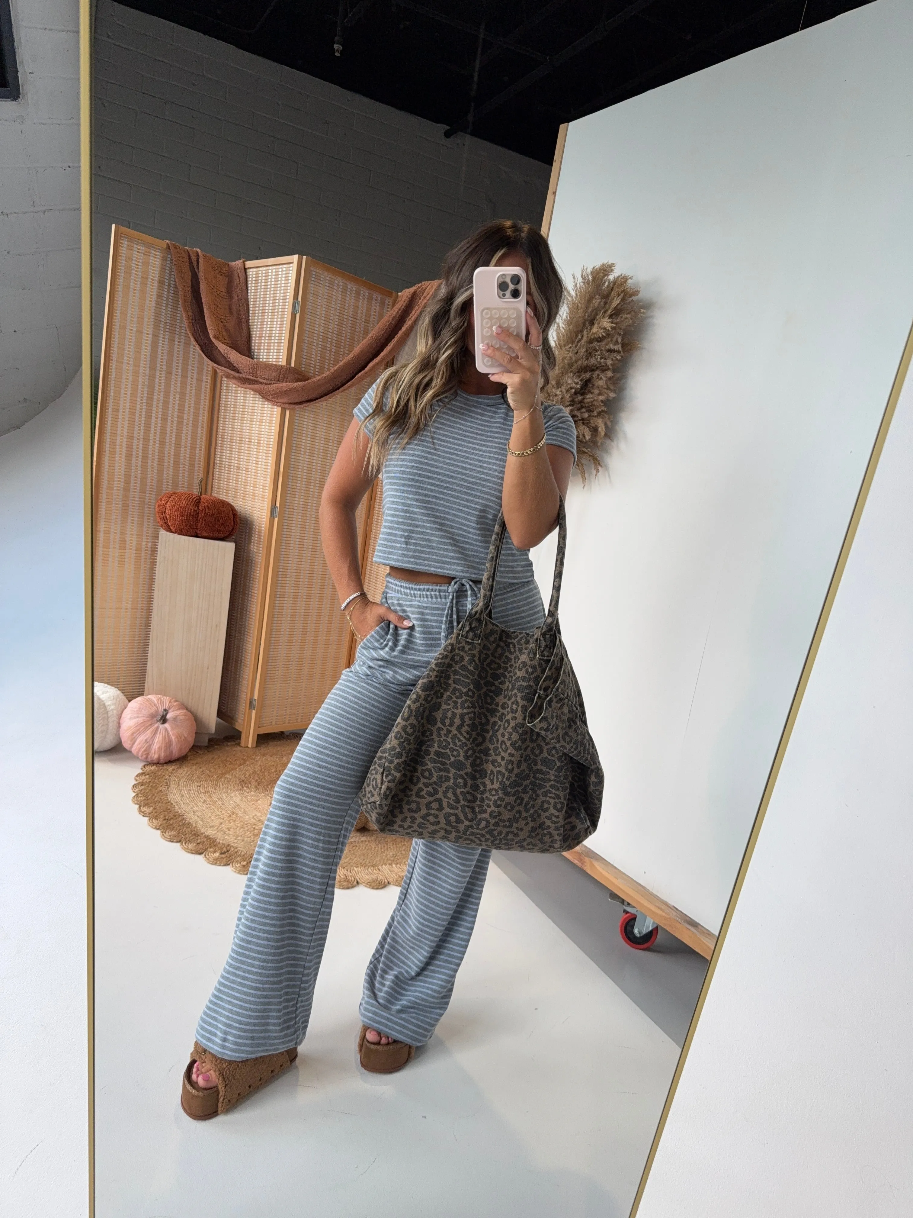 Win or Lose Striped Set Grey Blue sold by Chic by Ally B product image thumbnail 3