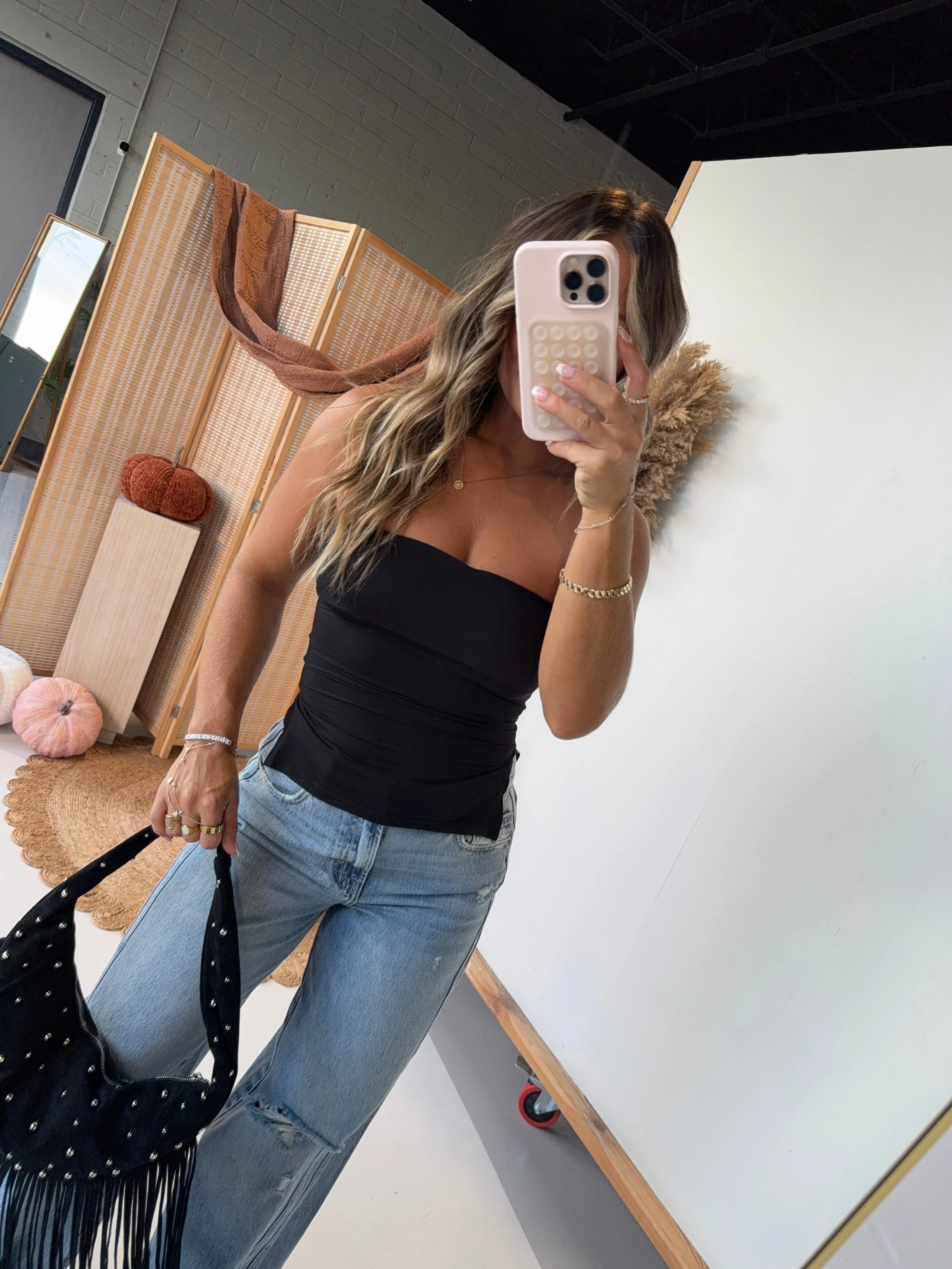 Rendezvous Slit Tube Top Black sold by Chic by Ally B product image thumbnail 3