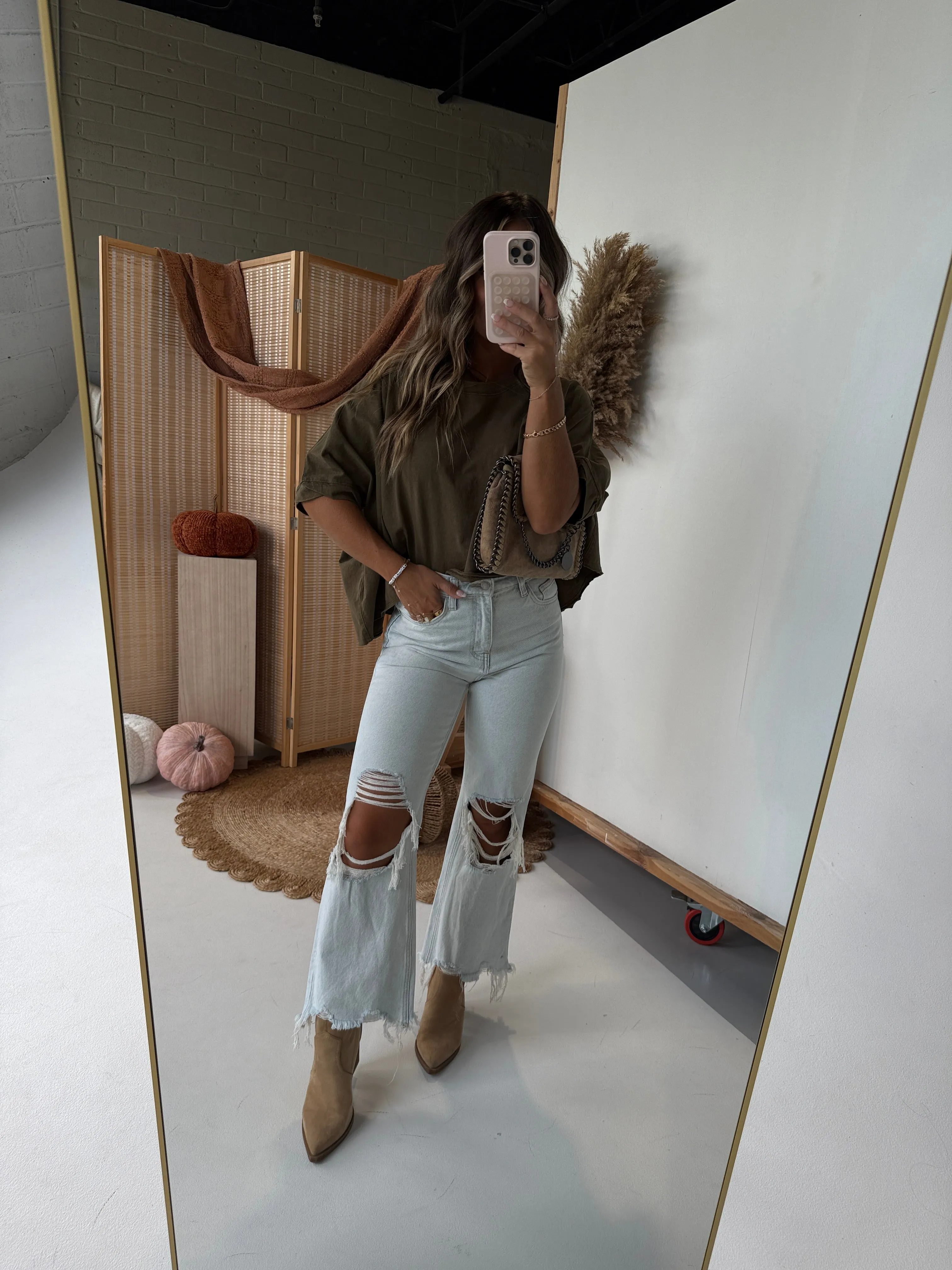 Wardrobe Staple Tee Olive sold by Chic by Ally B product image thumbnail 4