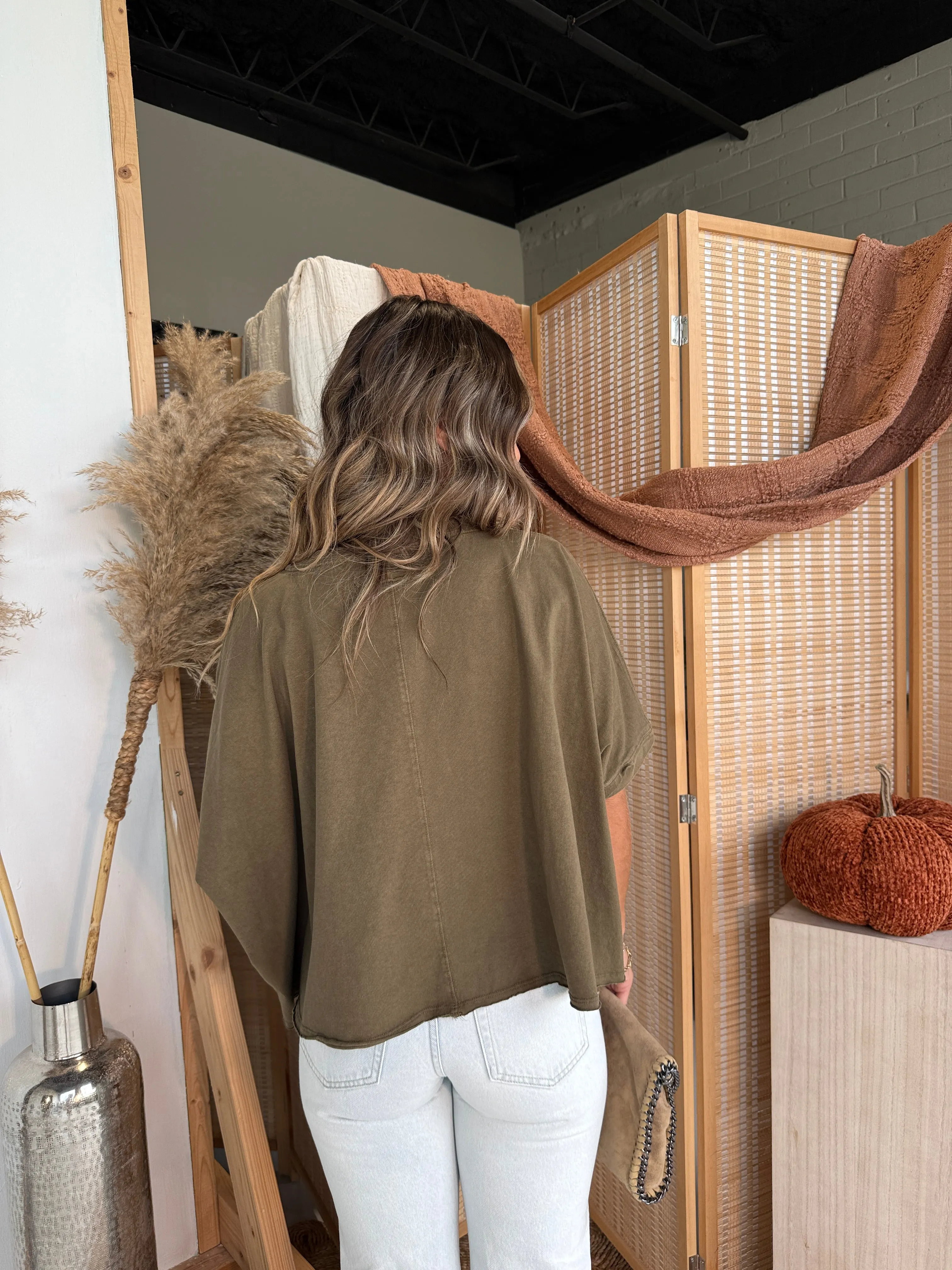 Wardrobe Staple Tee Olive sold by Chic by Ally B product image thumbnail 3