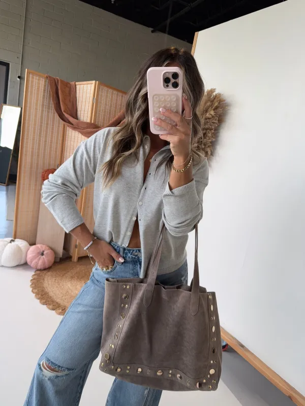 Maple Mist Cardigan Heather Grey sold by Chic by Ally B