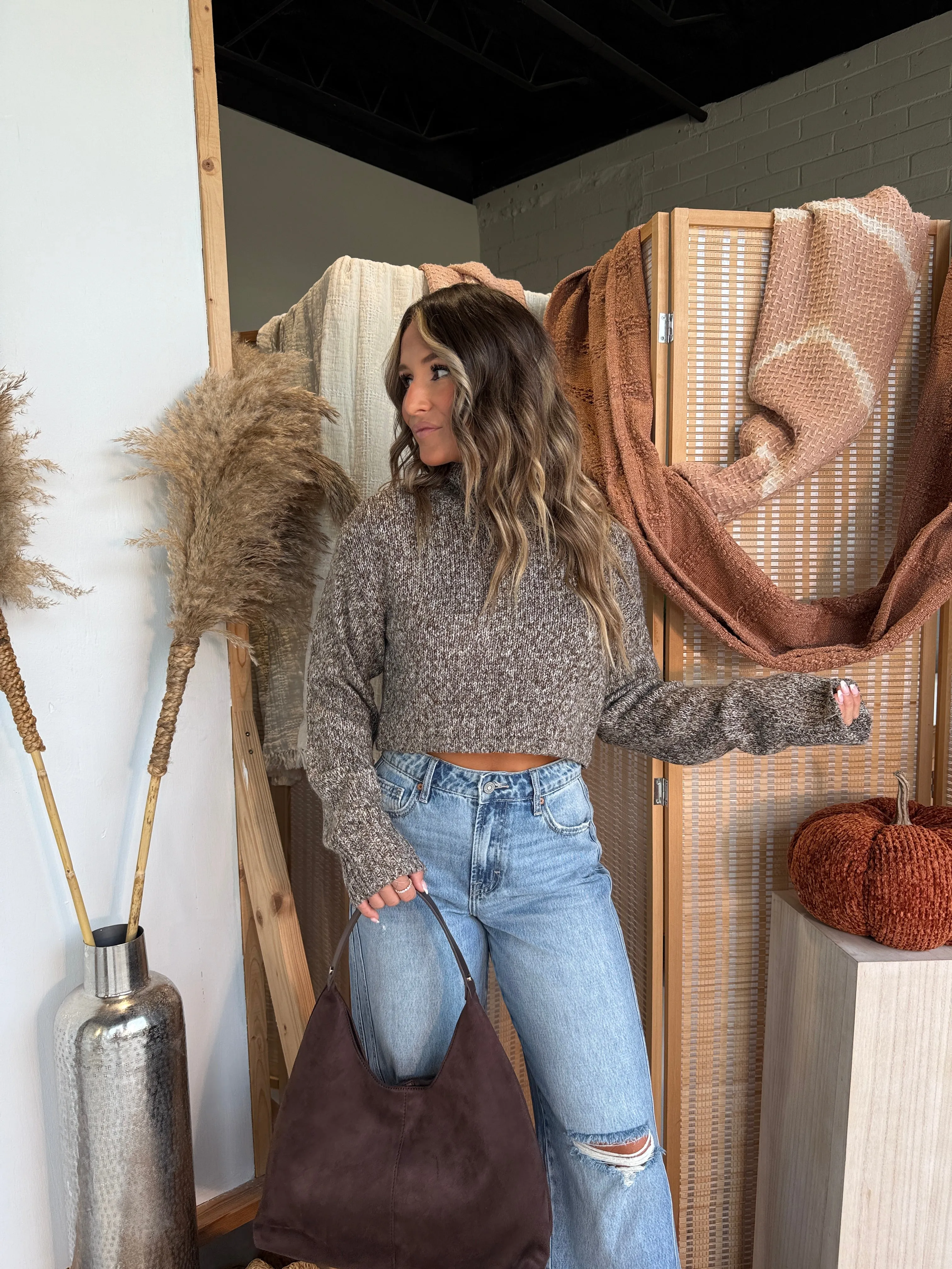 Gilmore Girl Turtleneck Sweater Mocha sold by Chic by Ally B product image thumbnail 5