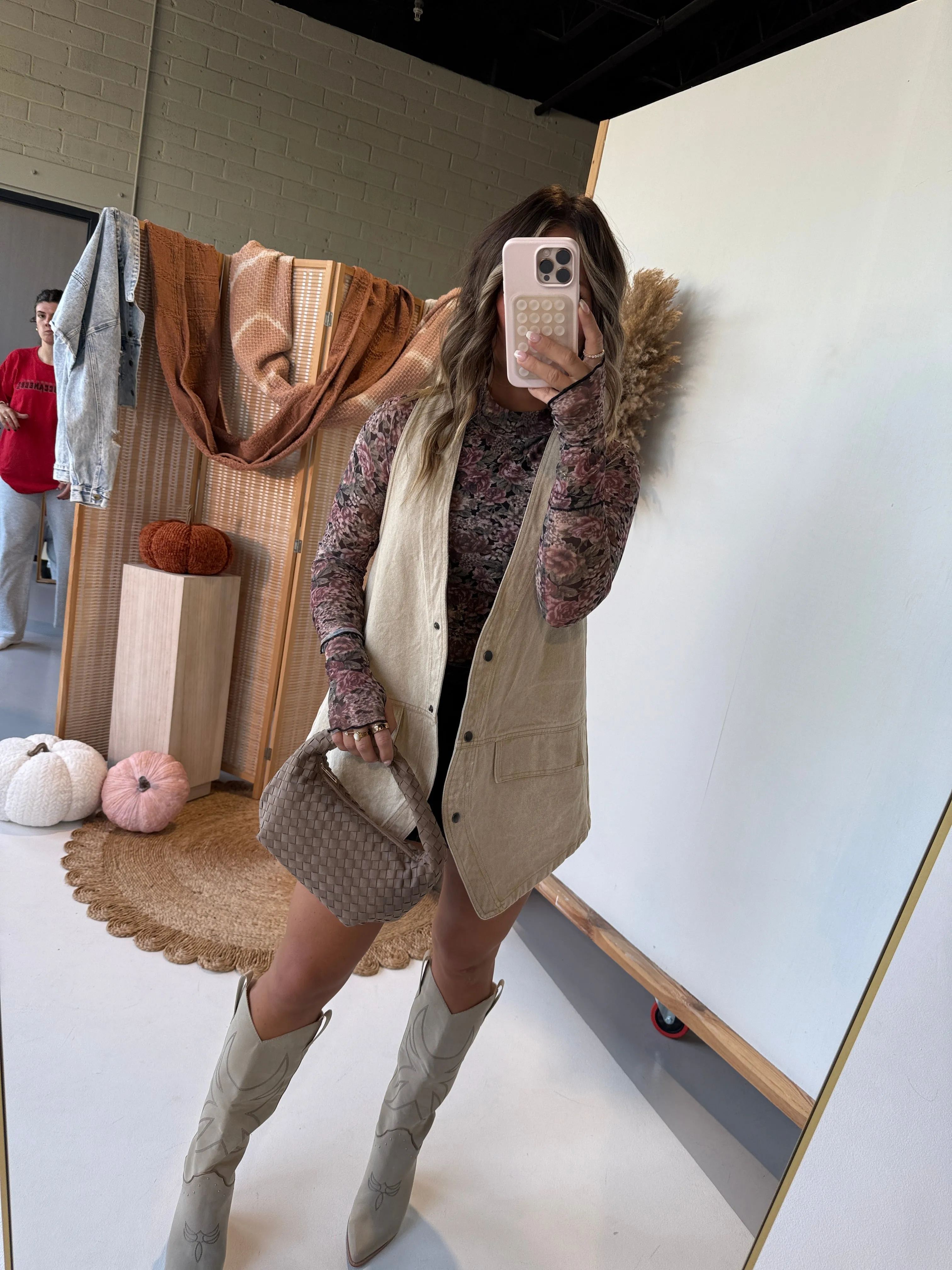 Amber Lane Mesh Mock Neck Black Multi sold by Chic by Ally B product image thumbnail 4