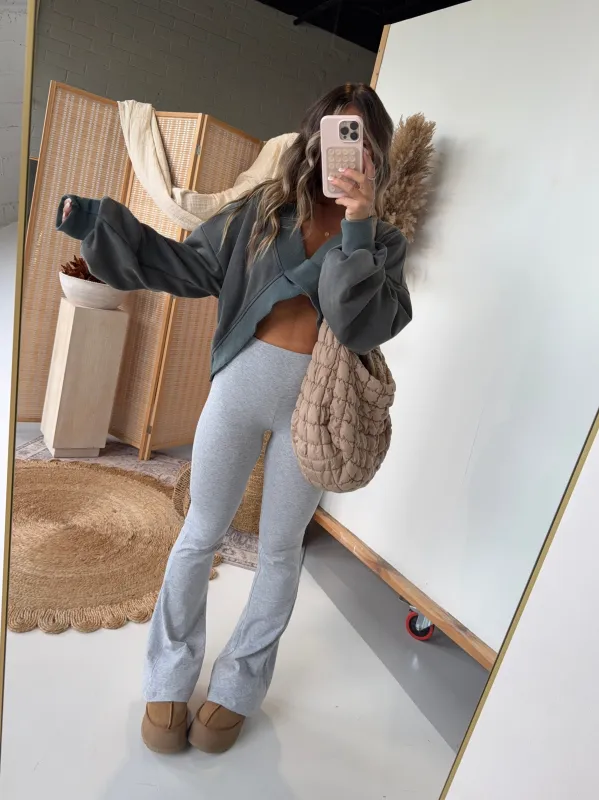 Sunday Lounge Flares Heather Grey sold by Chic by Ally B