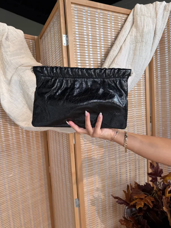 Top Tier Clutch Black sold by Chic by Ally B