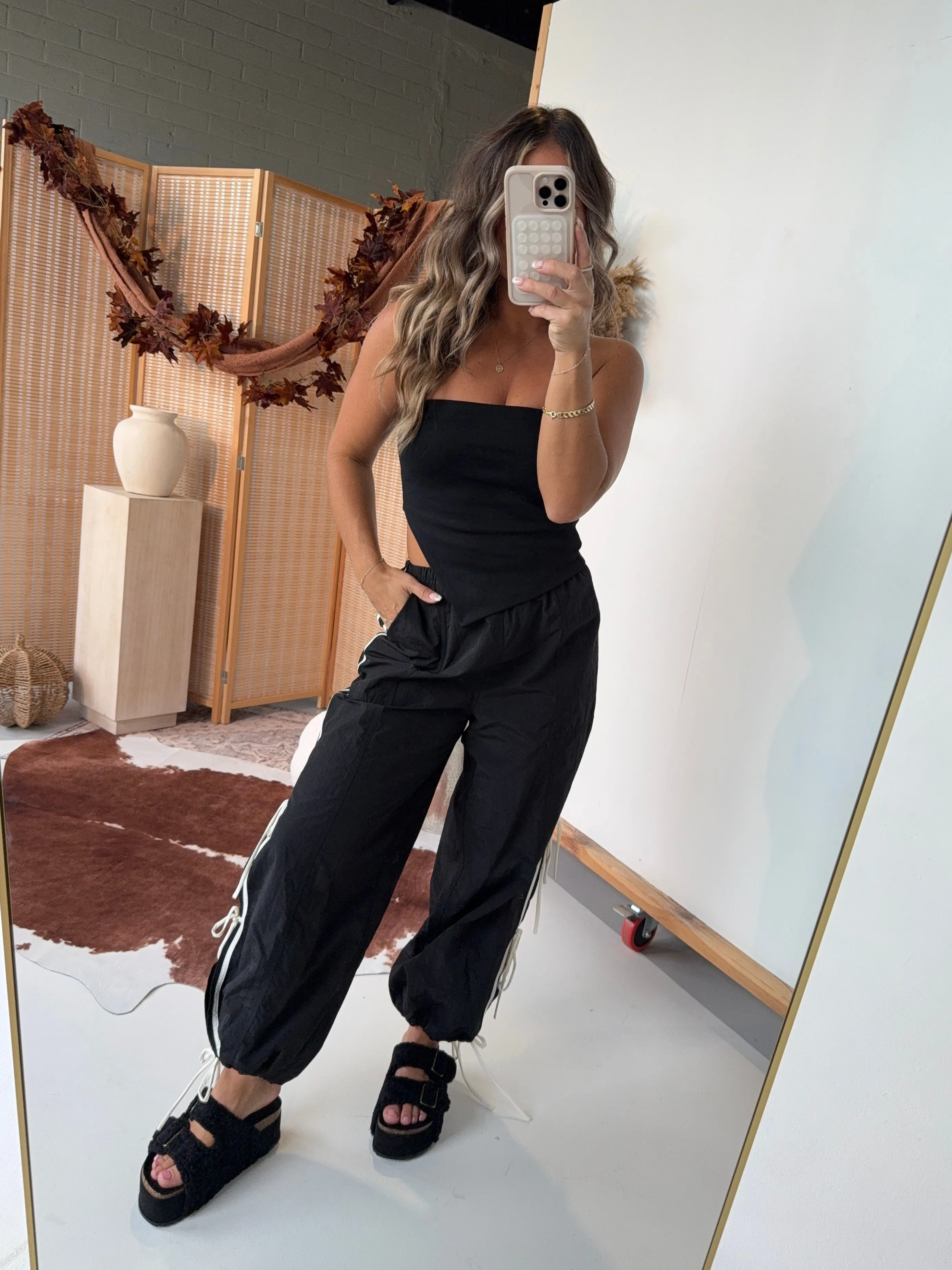 Tailgate Bow Tie Pants Black sold by Chic by Ally B product image thumbnail 3