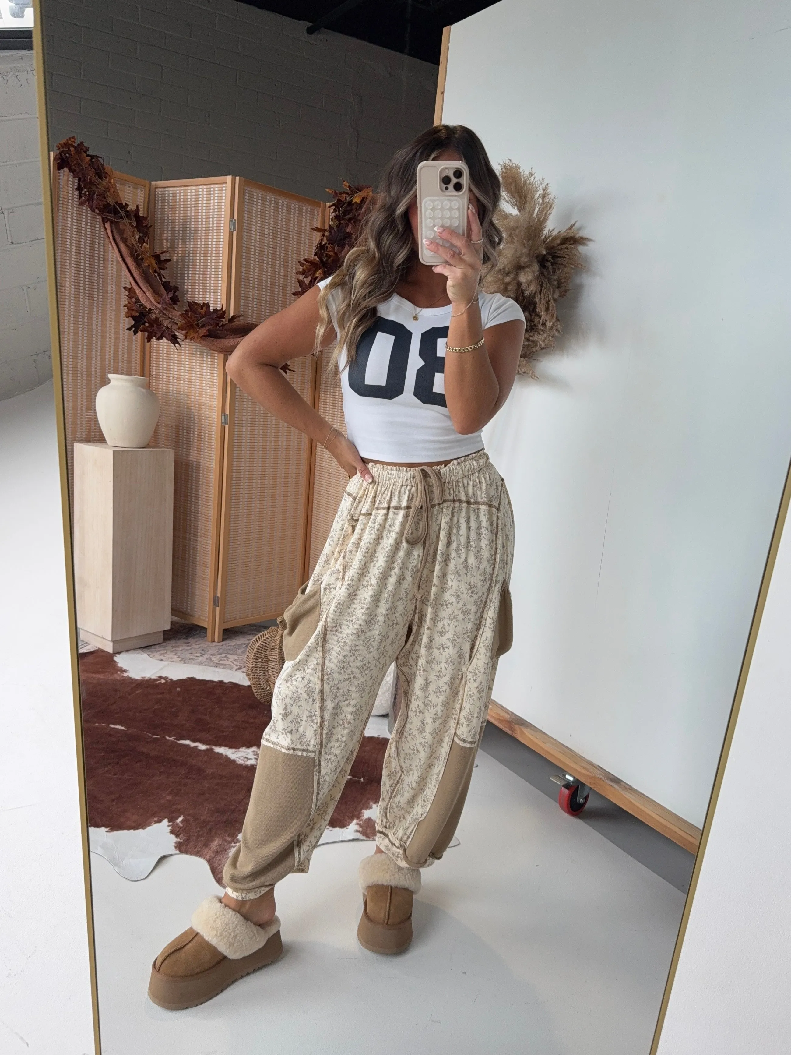 Folklore Barrel Lounge Pants Caramel Multi sold by Chic by Ally B product image thumbnail 2