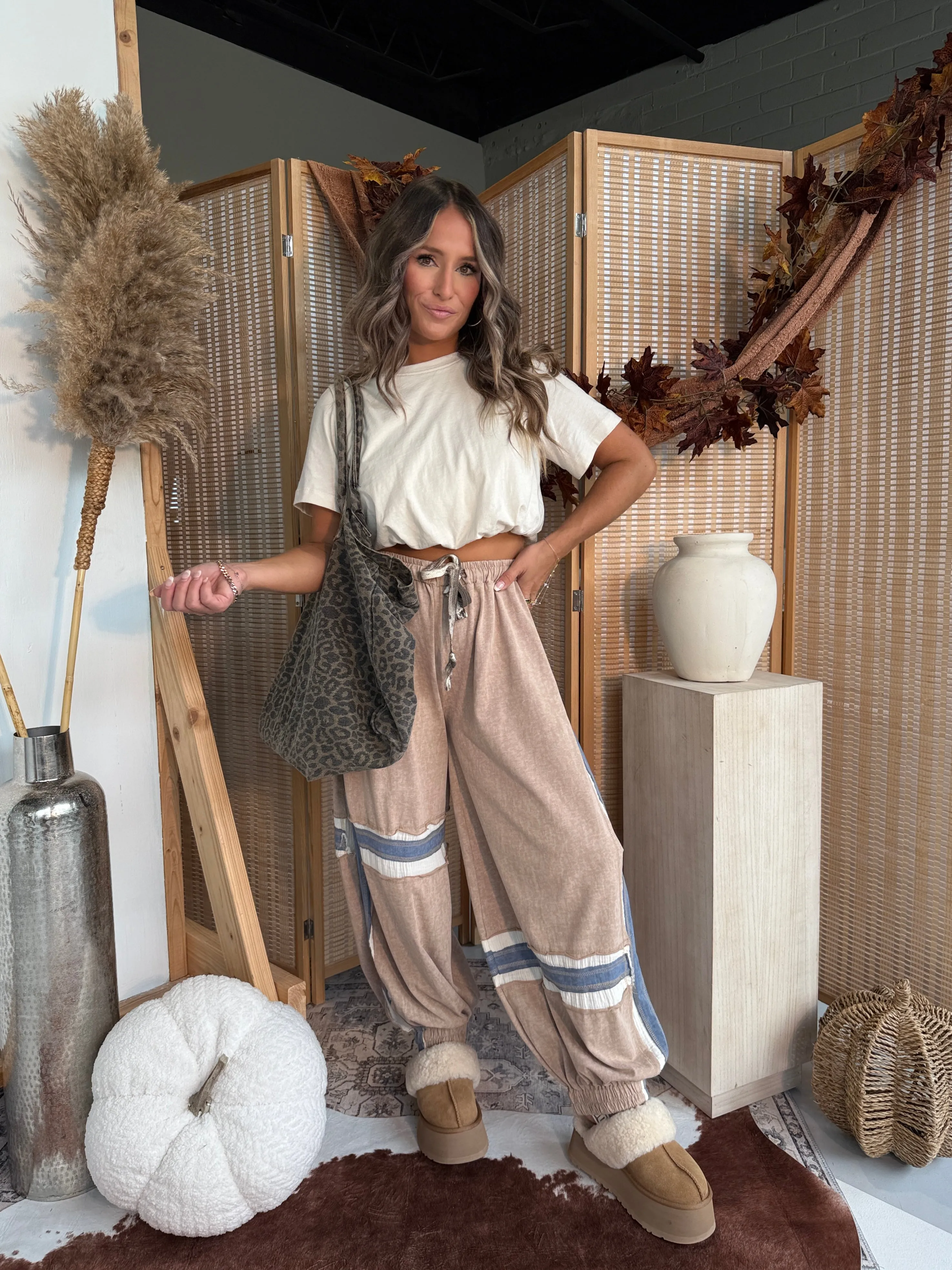 Small Talk Bubble Crop Top Birch sold by Chic by Ally B product image thumbnail 5