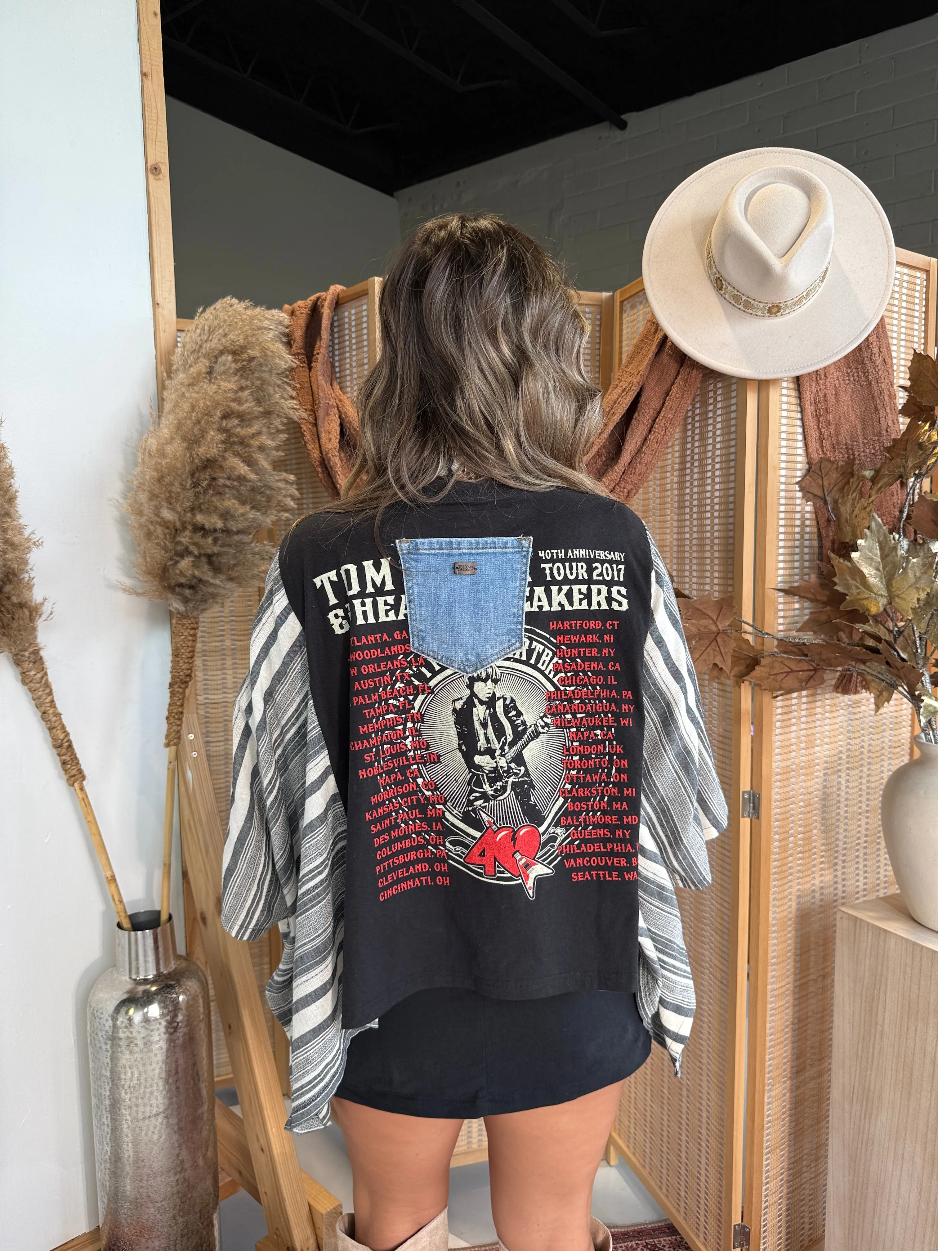 Tom Petty Mix & Match Tee Black Stripe sold by Chic by Ally B product image thumbnail 2